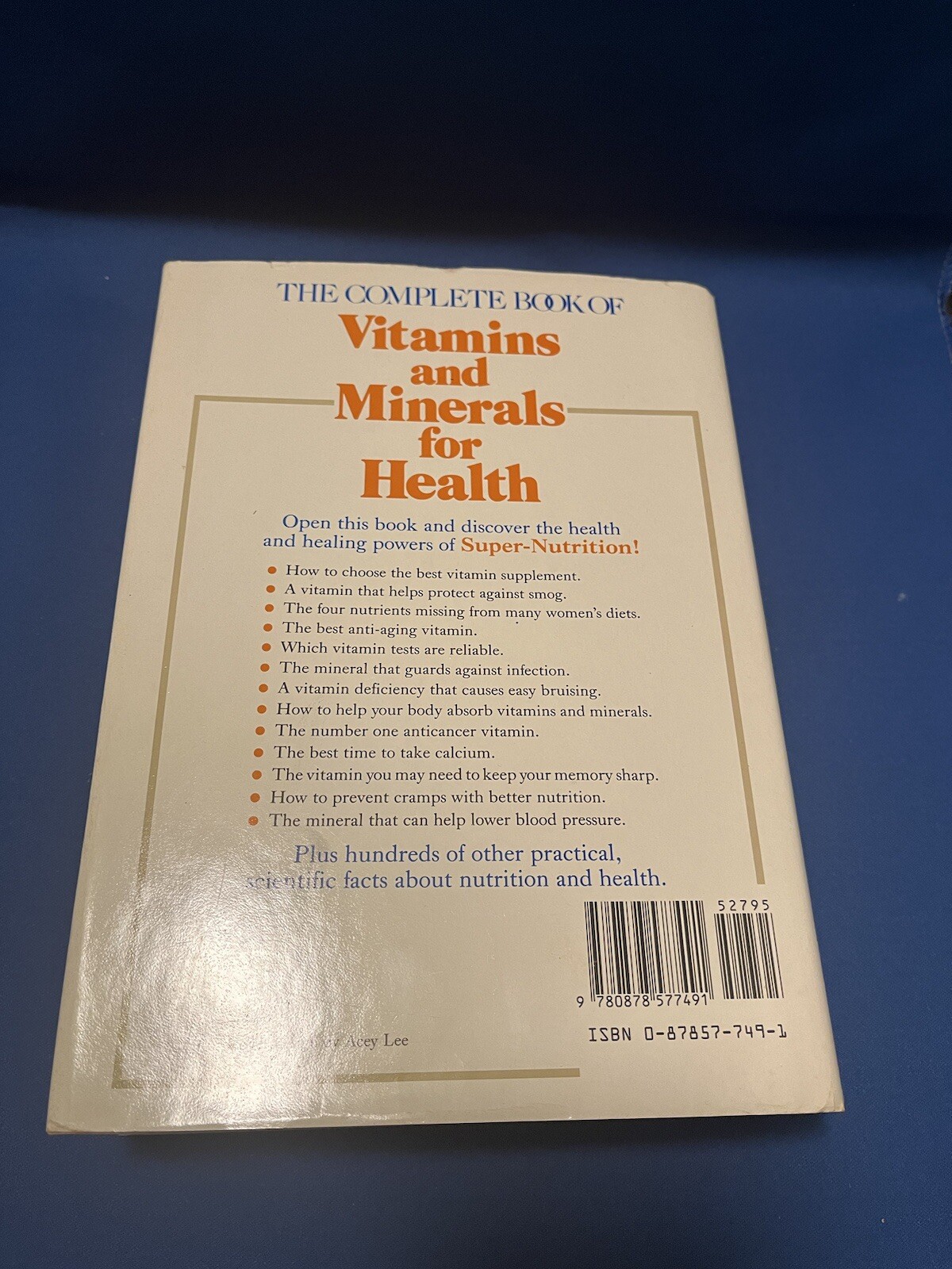 Complete Book of ✨Vitamins and Minerals for Health by Prevention Magazine, HC