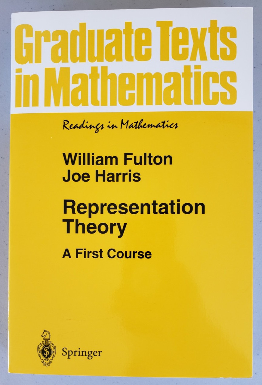 Fulton Harris Representation Theory First Course Springer GTM 129 NEW 1st Ed 4th