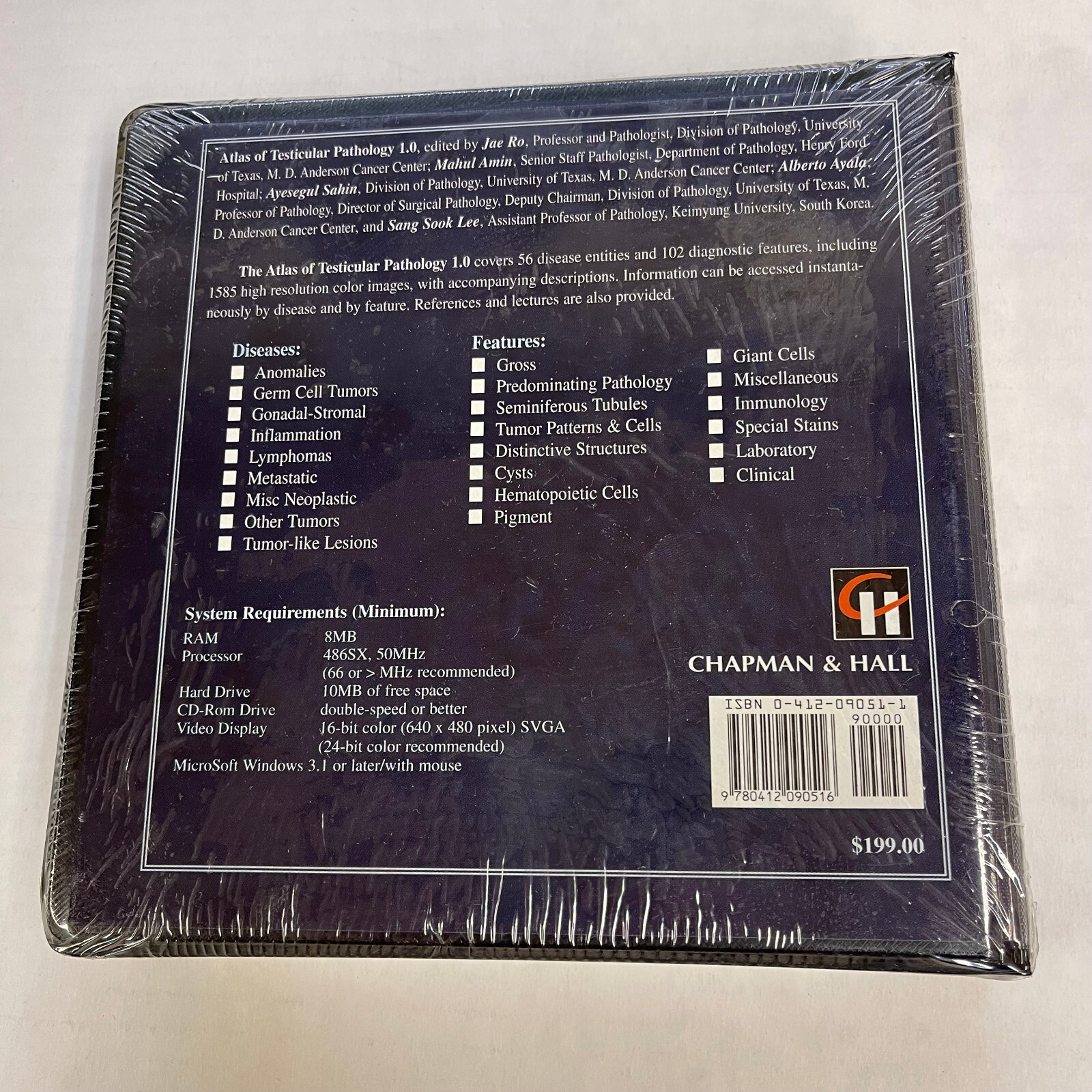 Atlas of Testicular Pathology v1.0 Multimedia CD-ROM Brand New & Sealed Rare
