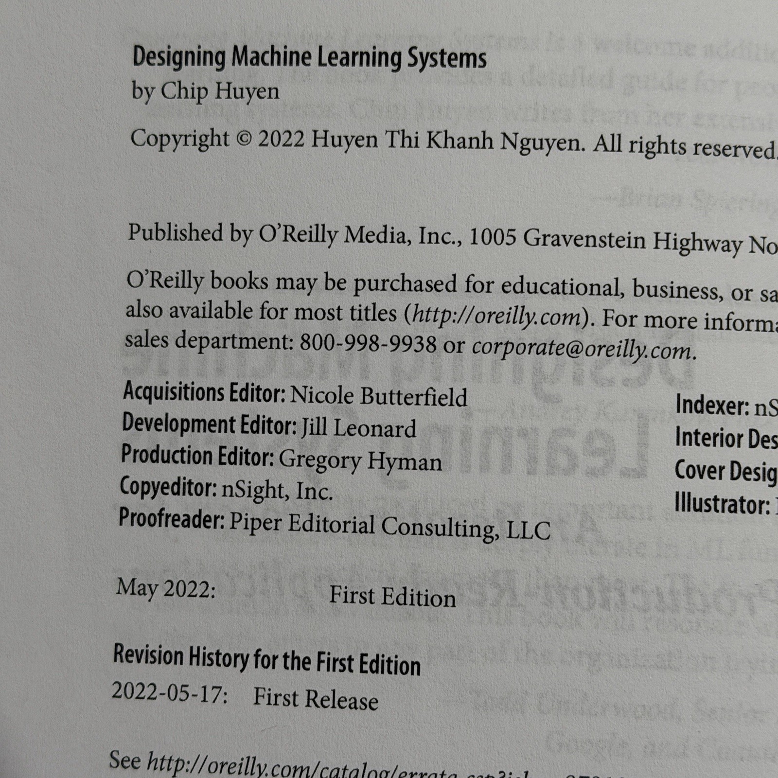 Designing Machine Learning Systems By Chip Huyen English Paperback Book O’Reilly