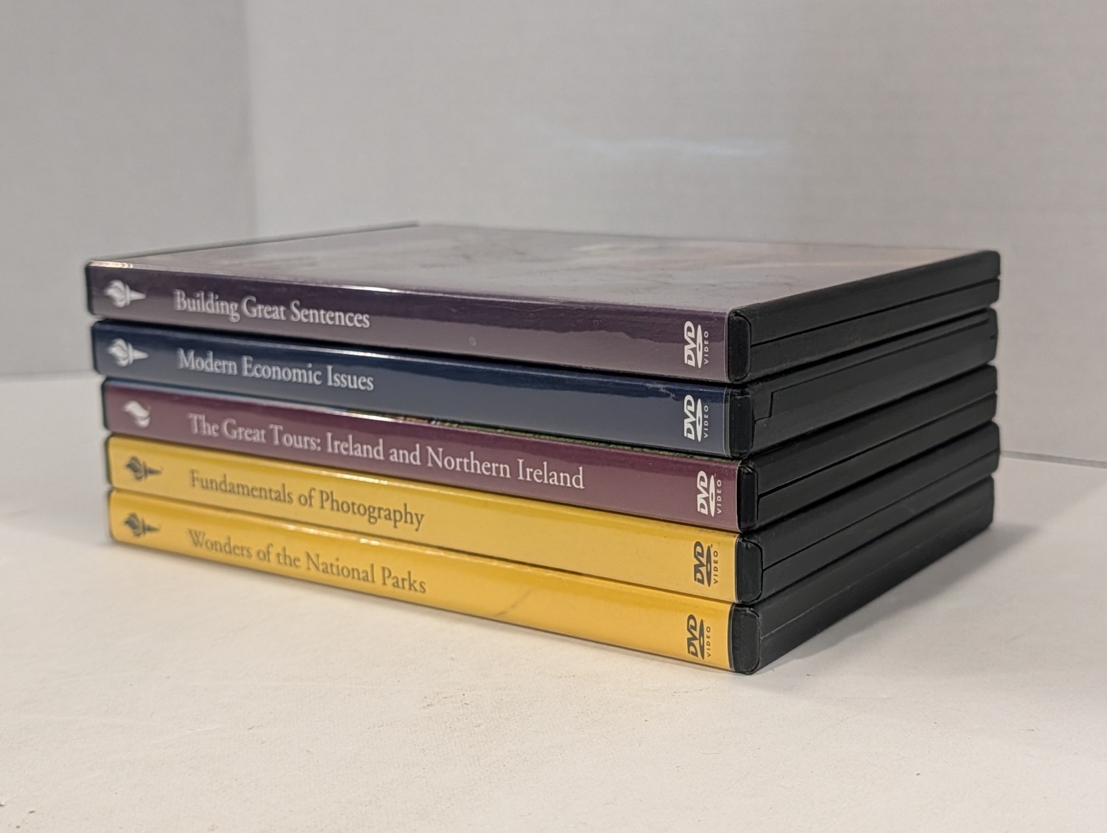 5 Lot Of Great Courses DVDs | Writing, Photography, Travel, Economics, English