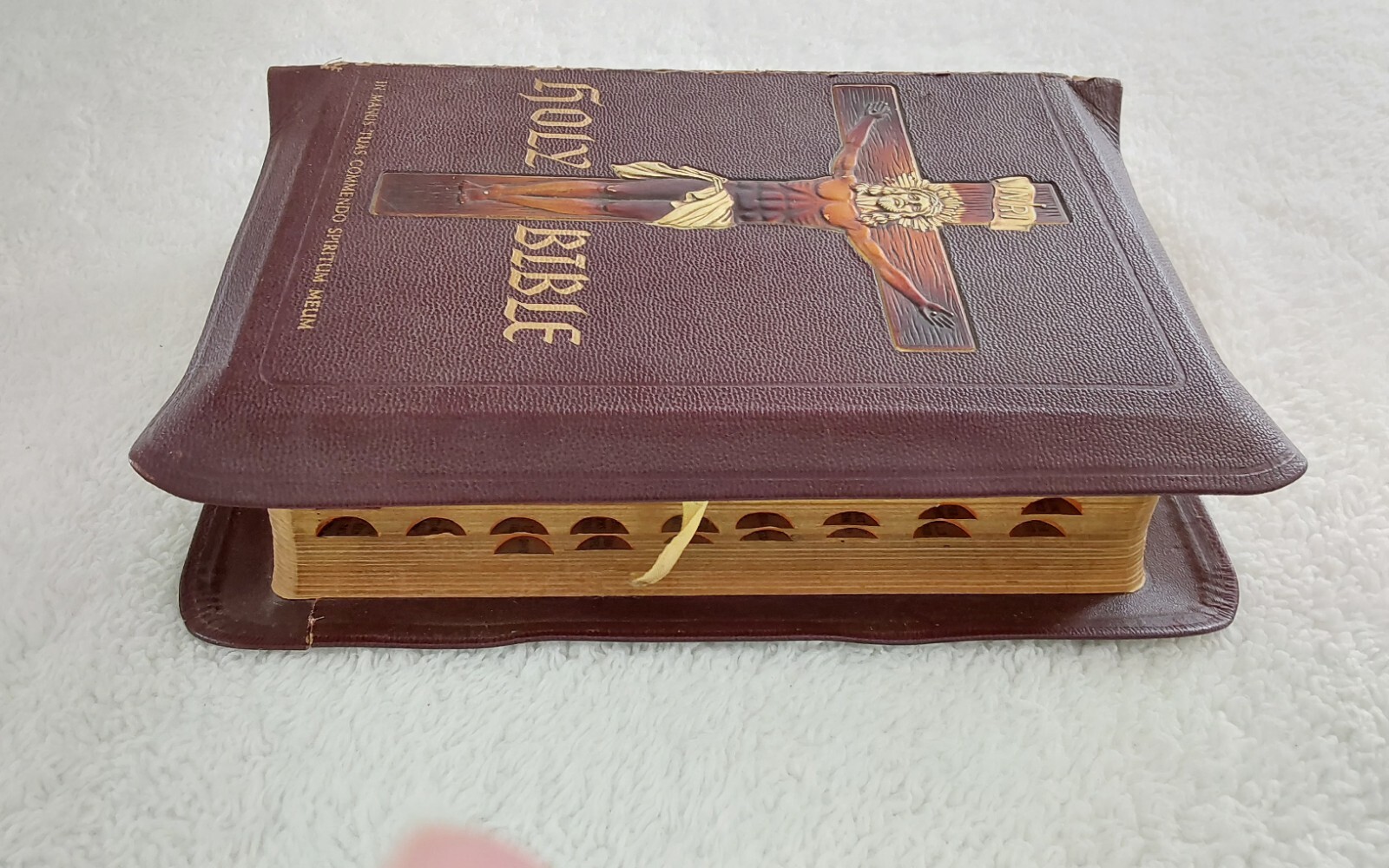 Vtge. 1955 Holy Bible Holy Trinity Edition Of Catholic Bible Archbishop Book