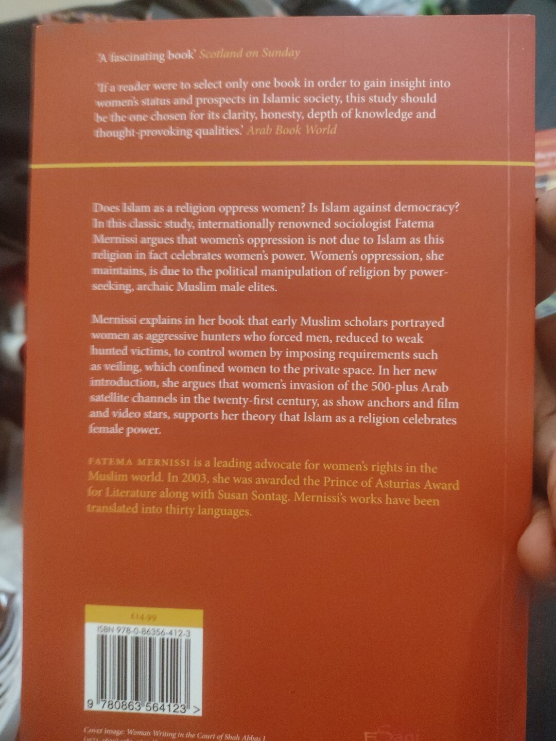 Beyond the Veil by Fatema Mernissi NEW Paperback softback