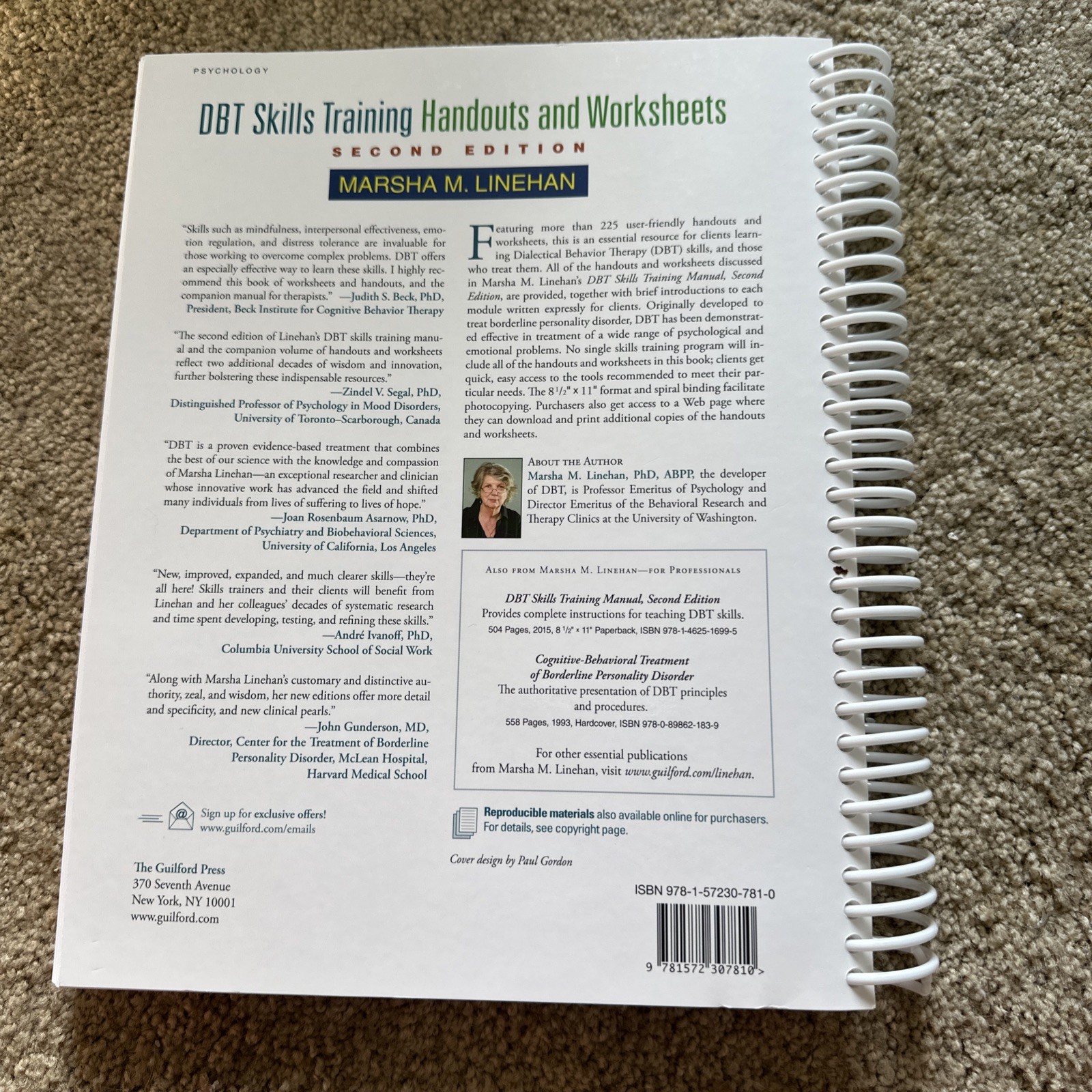 DBT Skills Training Handouts and Worksheets by Marsha M. Linehan