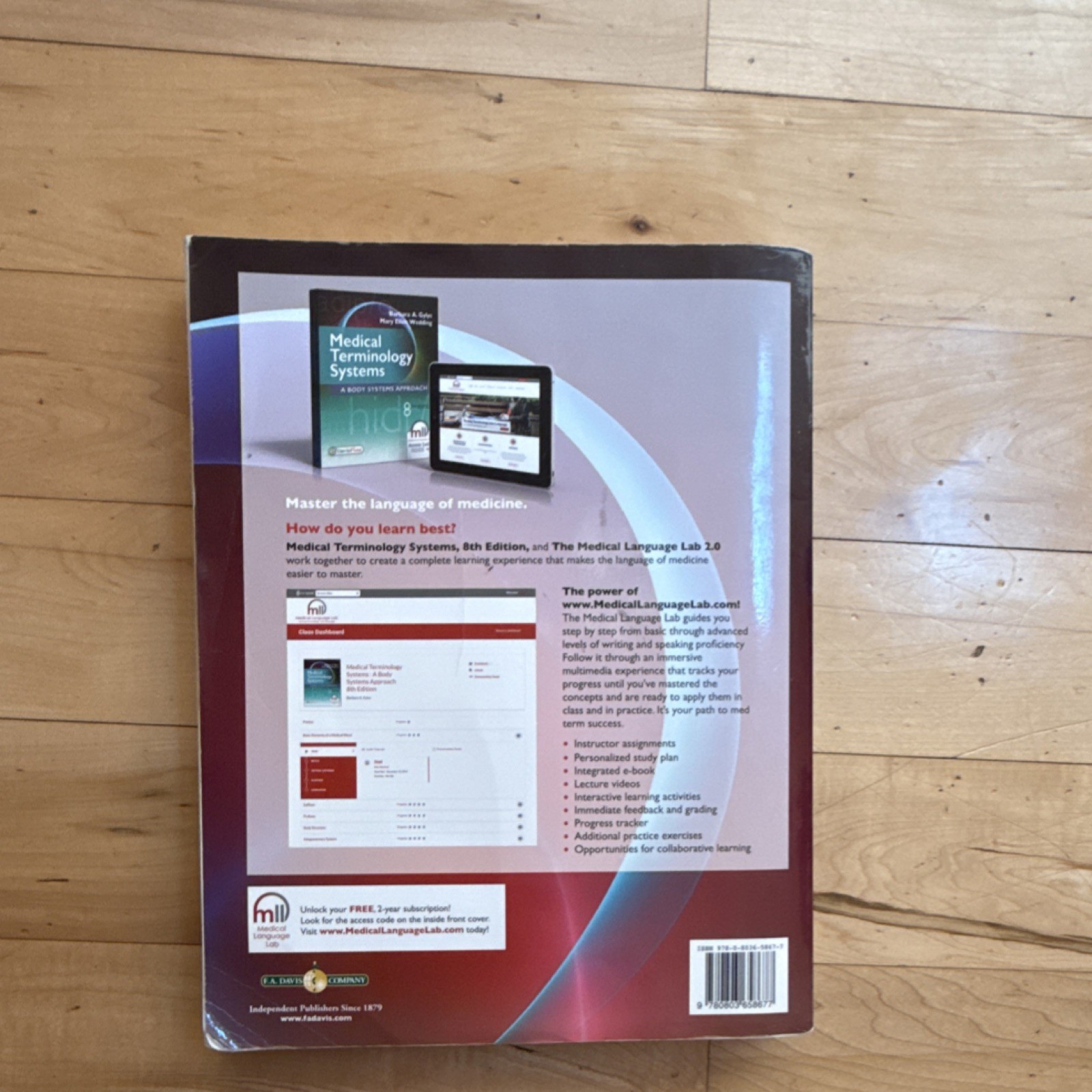 F. A. Davis Medical Terminology Systems 8th Ed Gylys Paperback