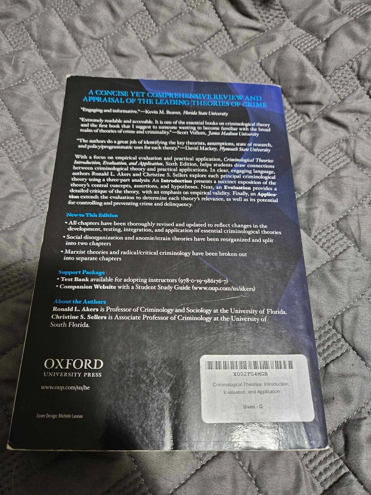 Criminological Theories : Introduction, Evaluation, and Application 6th Edition