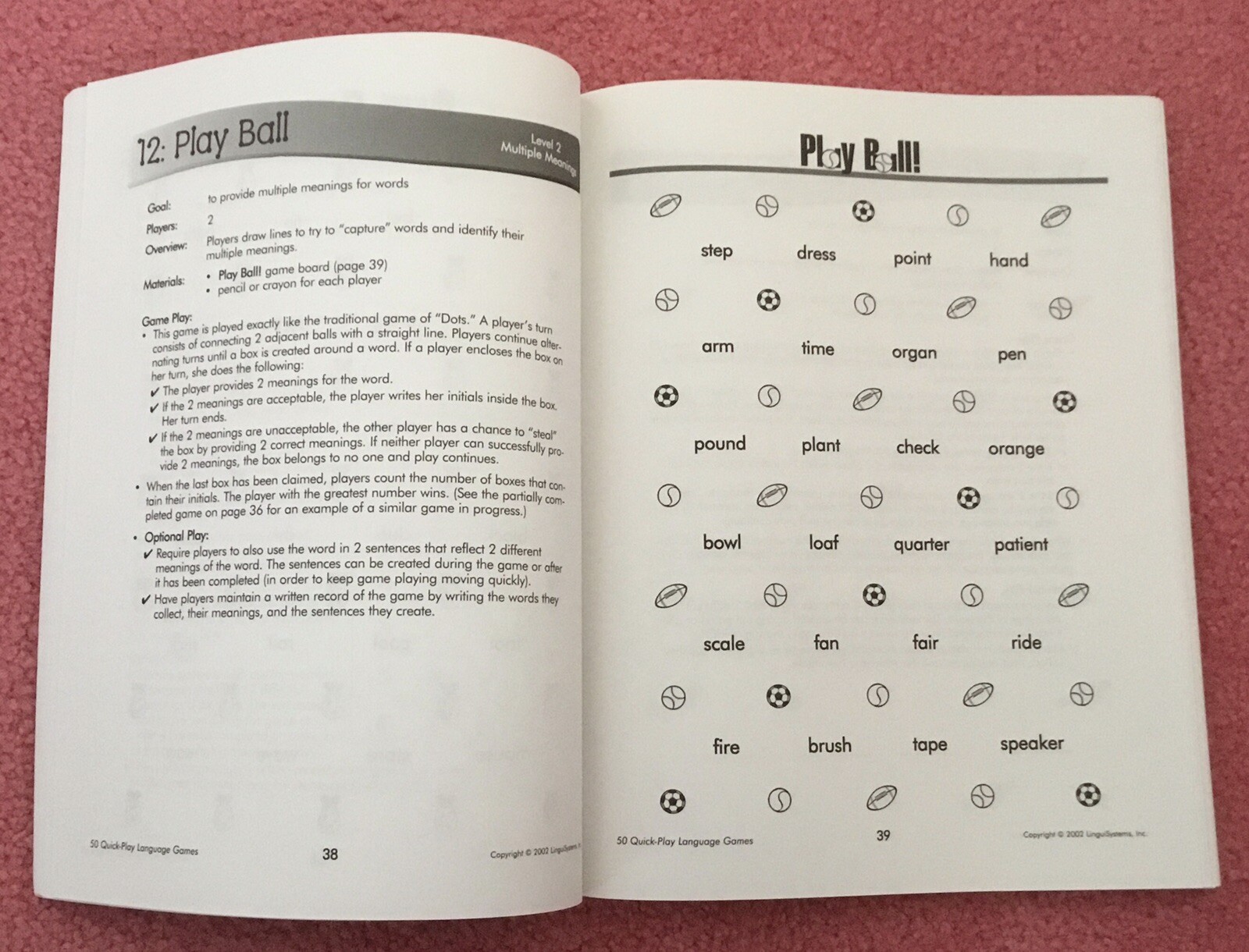 50 Quick-Play Language Games