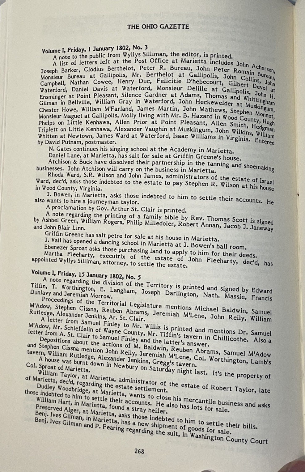 PIONEER OHIO NEWSPAPERS, 1802-1818 Genealogical and Historical Abstract Green