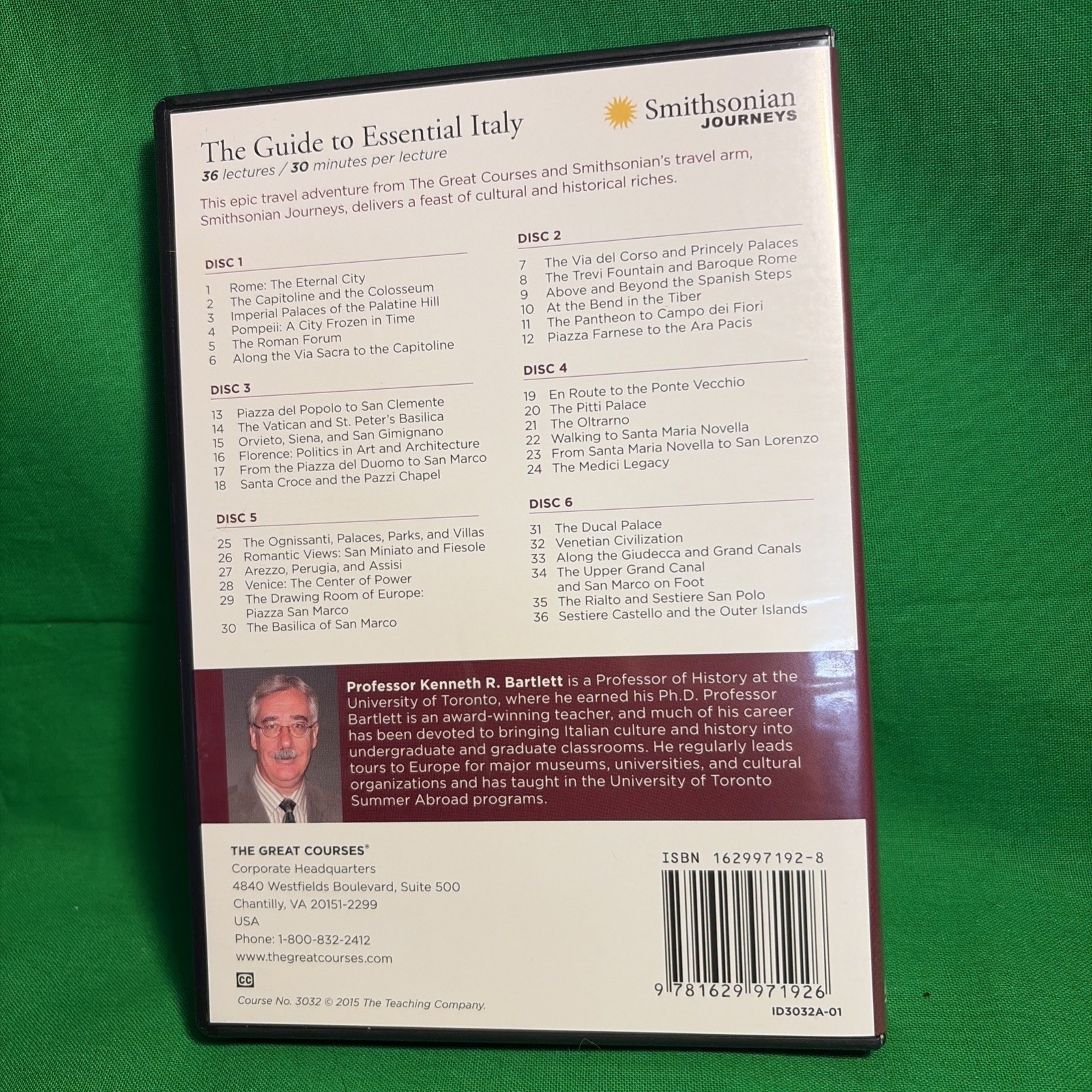 The Guide to Essential Italy (Great Courses) (Teaching Co.) DVD Course No. 3032