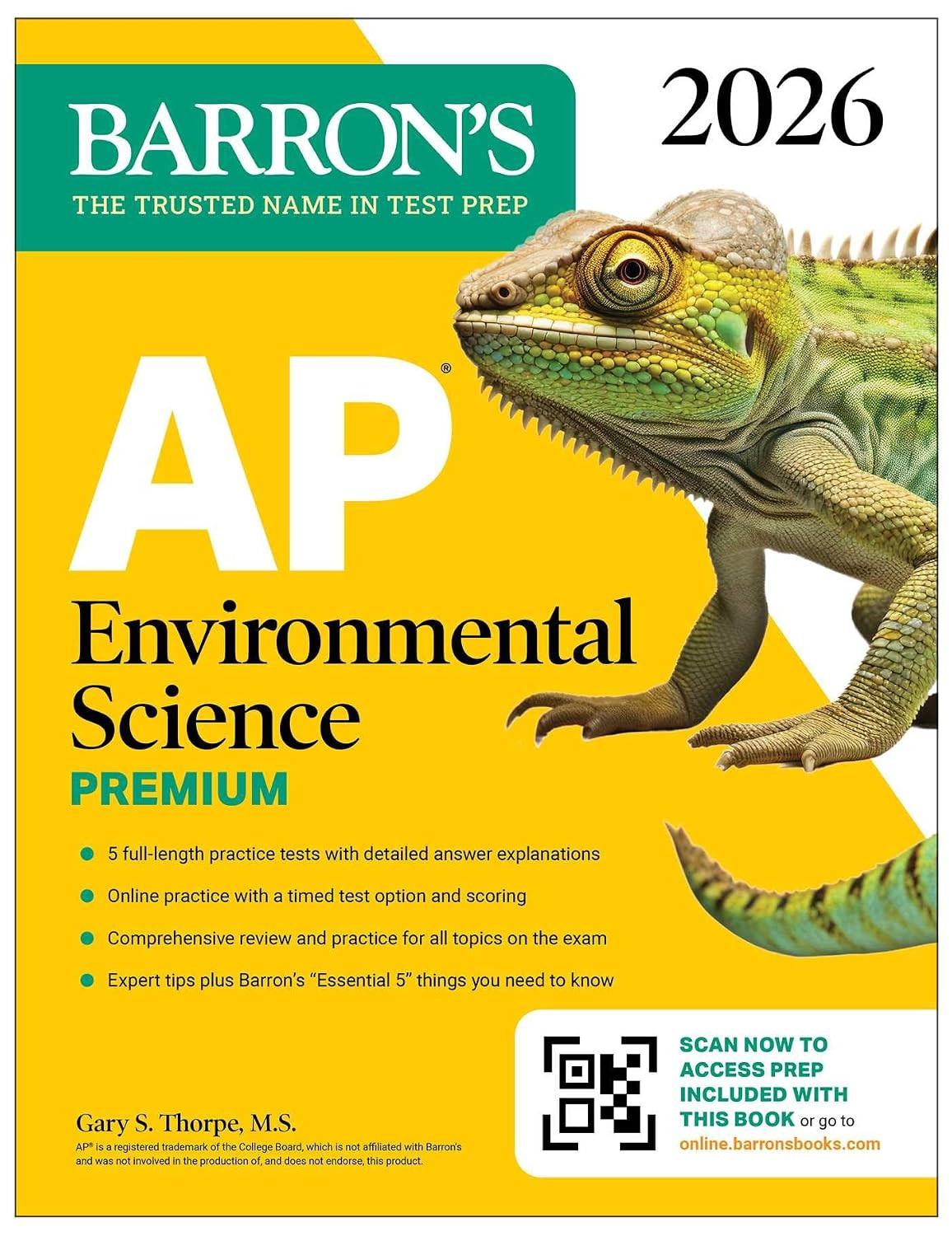 AP Environmental Science Premium, 2026: Prep Book with 5 Practice Tests + Compre