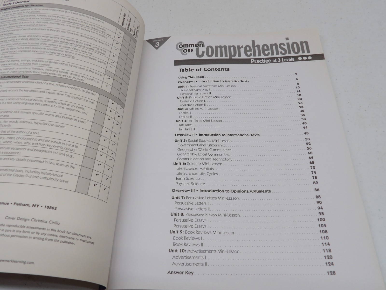 NEW – Newmark Learning Grade 3 Common Core Comprehension Aid