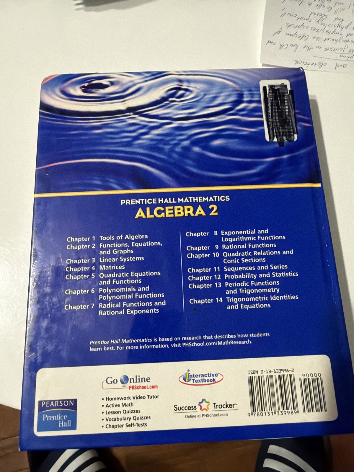 Prentice Hall Mathematics Algebra 2 Textbook Pearson High School Math Book