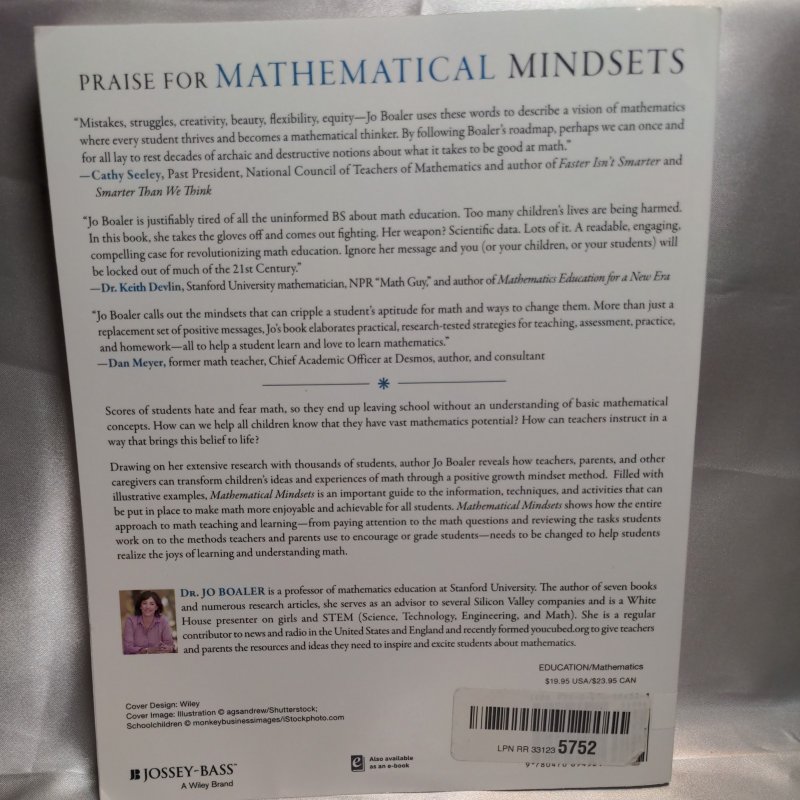 Mathematical Mindsets by Jo Boaler Paperback 2016 Self Development Education