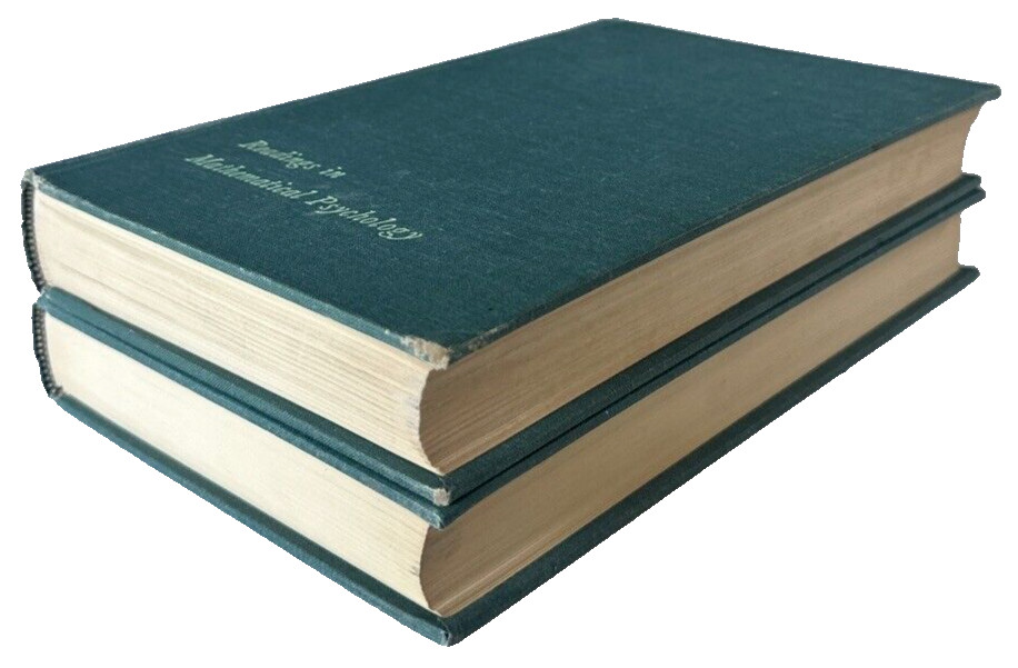 Readings in Mathematical Psychology (2 Vols. set) Luce, Bush, Galanter 1963-1965
