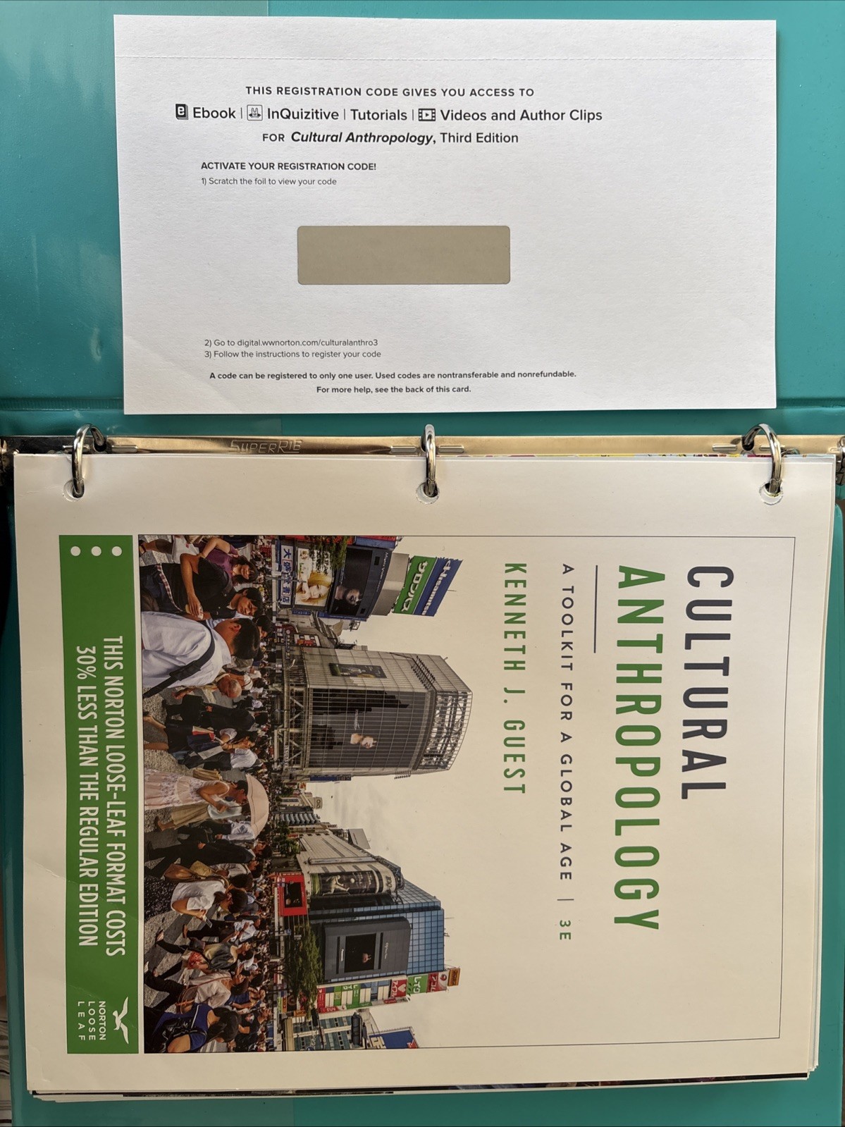 Cultural Anthropology: A Toolkit for a Global Age by Kenneth J. Guest 3rd Ed.