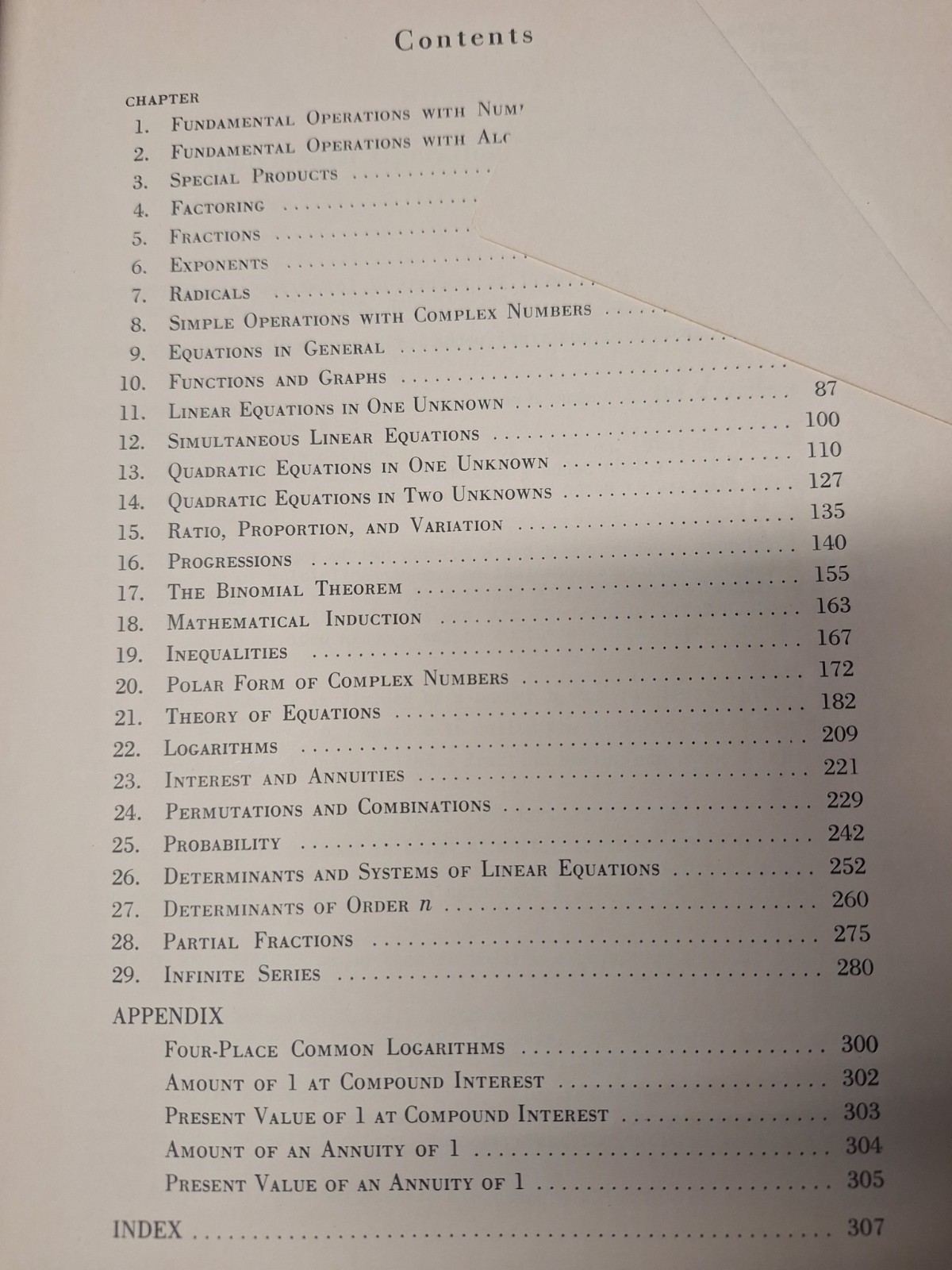 College Algebra by Murray R. Spiegel (1956, Trade Paperback)