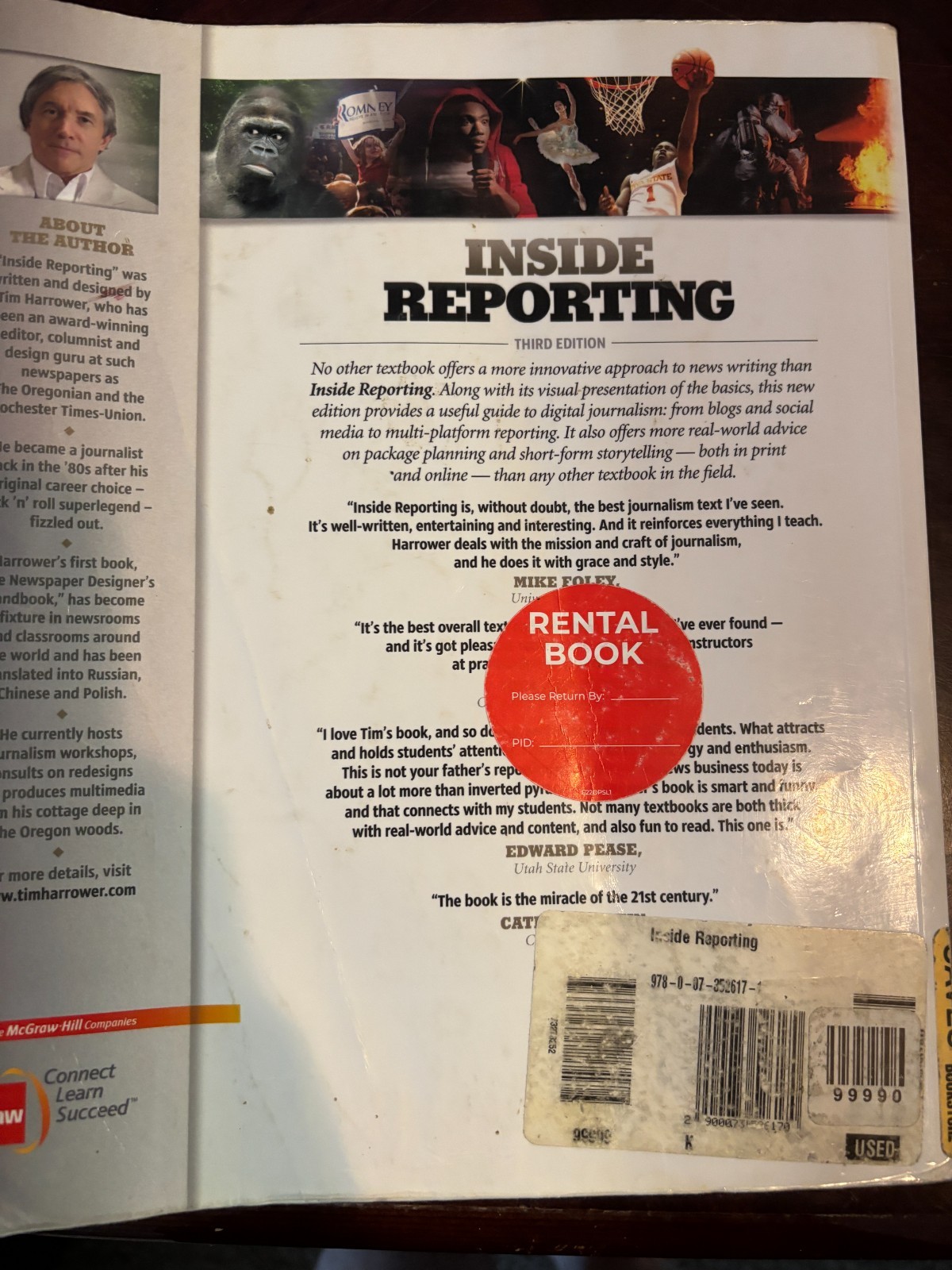 Inside Reporting Practical Guide to Journalism (2012) 3rd Edition Tim Harrower