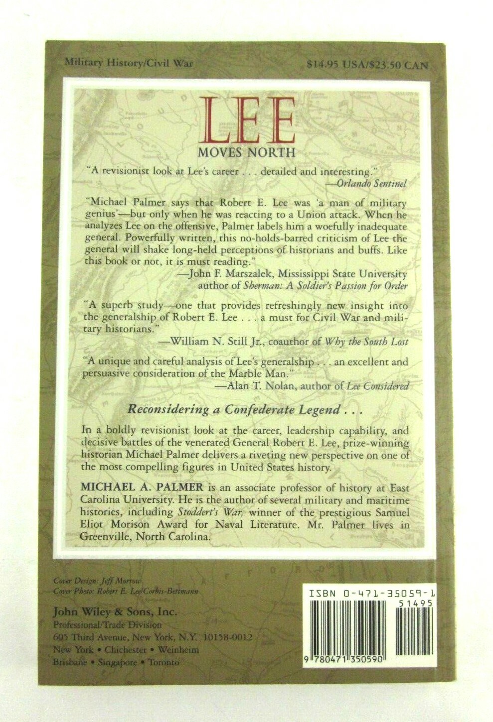 Lee Moves North Paperback Book Michael A. Palmer 1998
