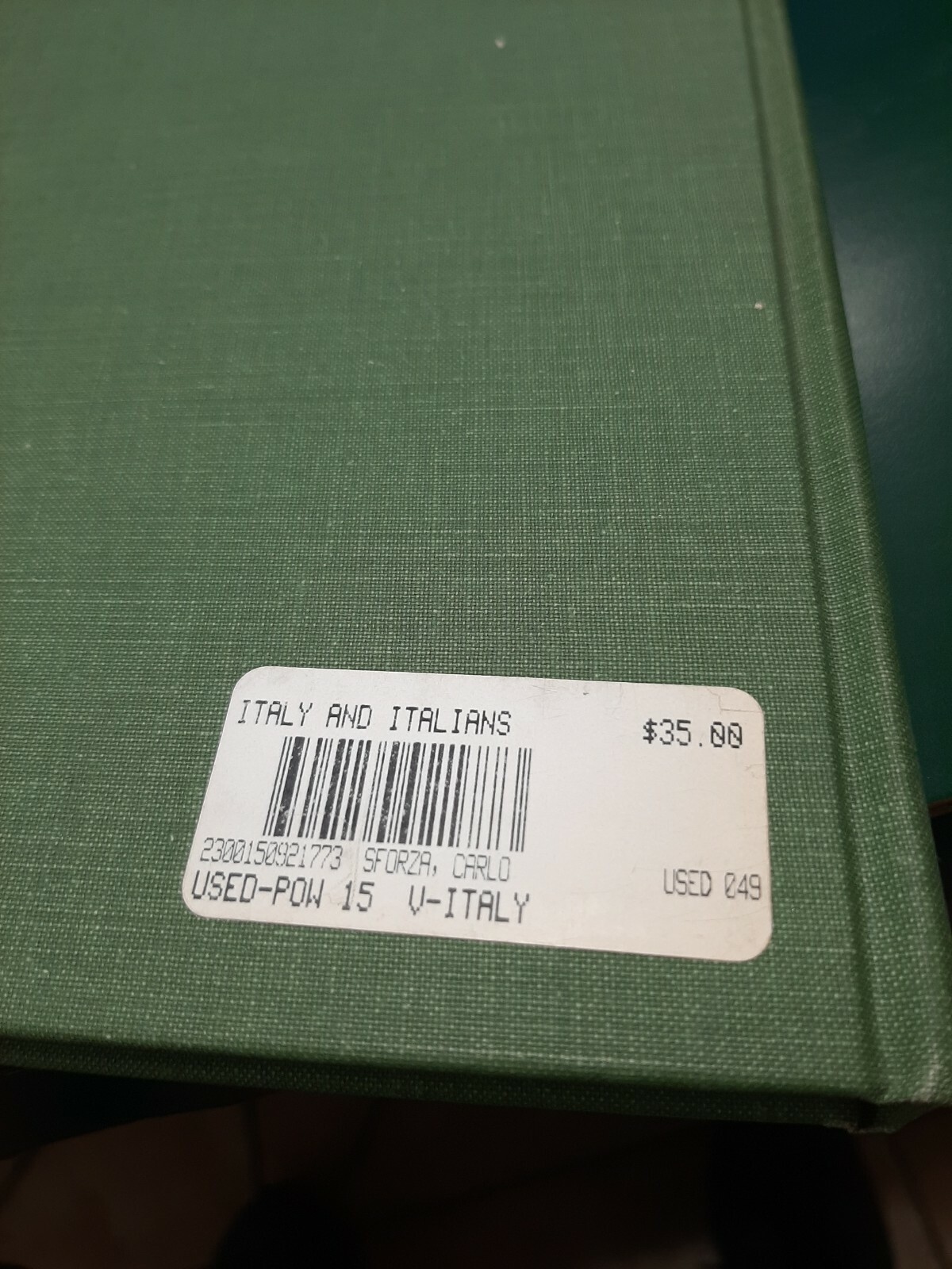 Book – Italy and the Italians 1985 Greenwood Press 1st Ed R 4