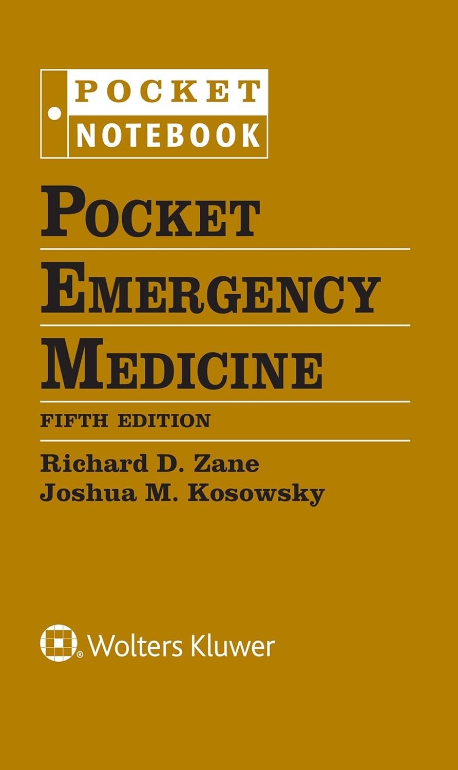 USA STOCK Pocket Emergency Medicine by Joshua M. Kosowsky (2022, Ringbound)