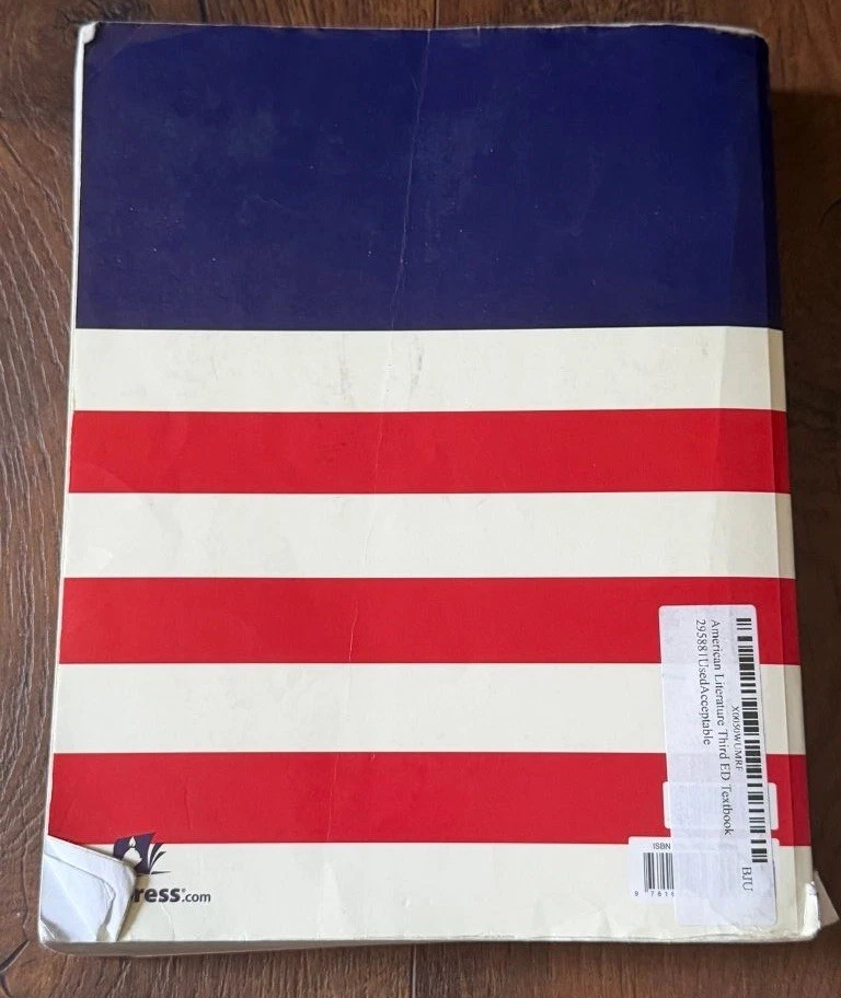 American Literature Third Edition BJU Press Textbook Homeschool Student Book