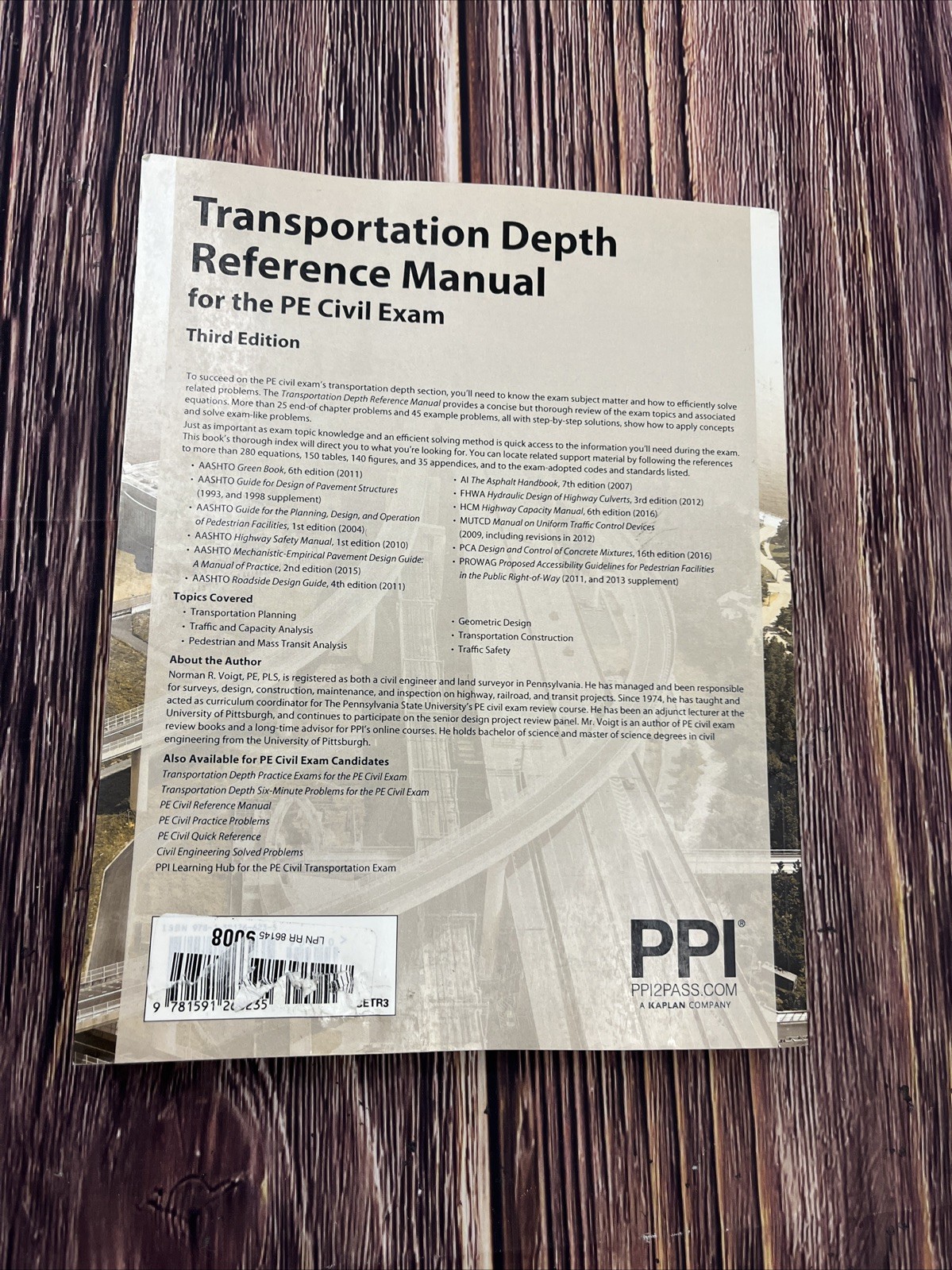 Ppi Transportation Depth Reference …, Voigt, Norman R