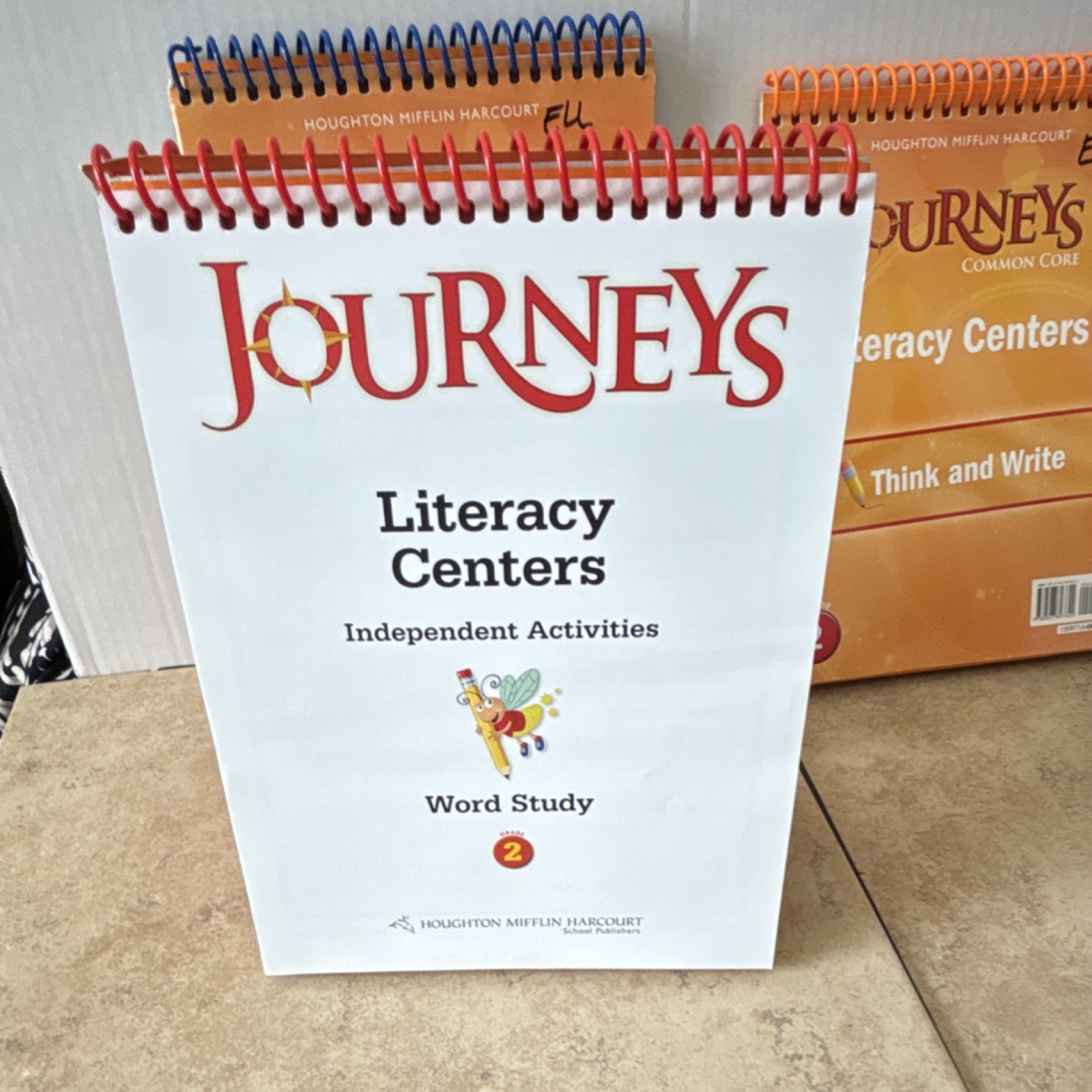 Houghton Mifflin Harcourt Journeys Literacy Centers Gr. 2 Spiral Bound Set of 3