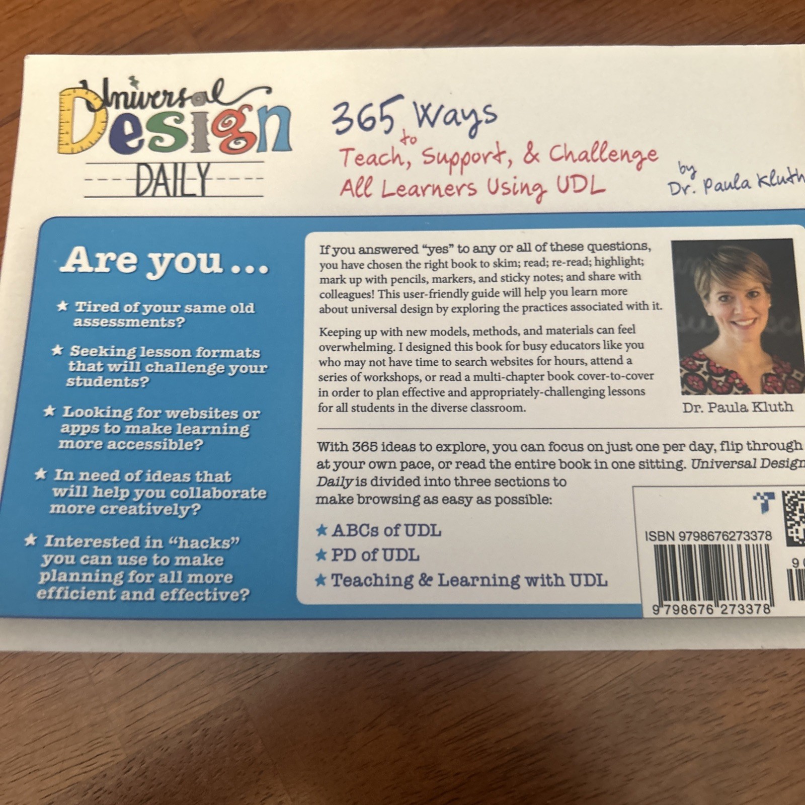 Universal Design Daily: 365 Ways to Teach, Support Using UDL 2nd Ed, Paula Kluth
