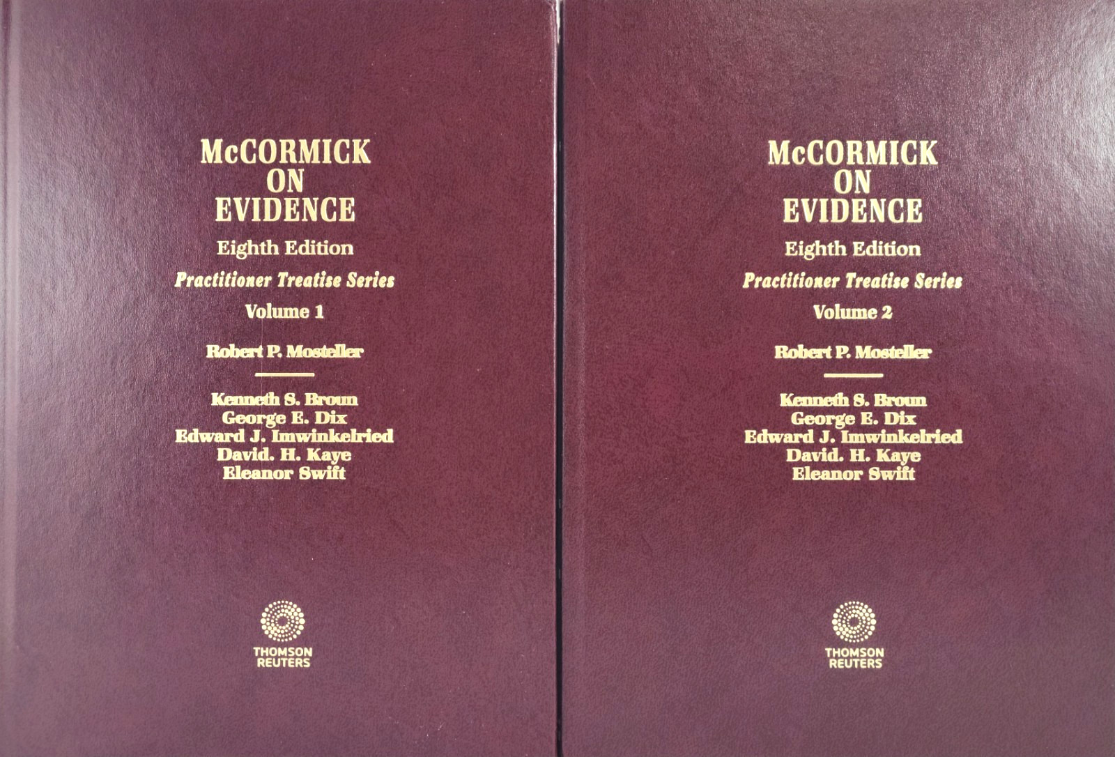 McCormick on Evidence 8th Edition Vols 1 & 2 Law Textbook Set Thomson Reuters