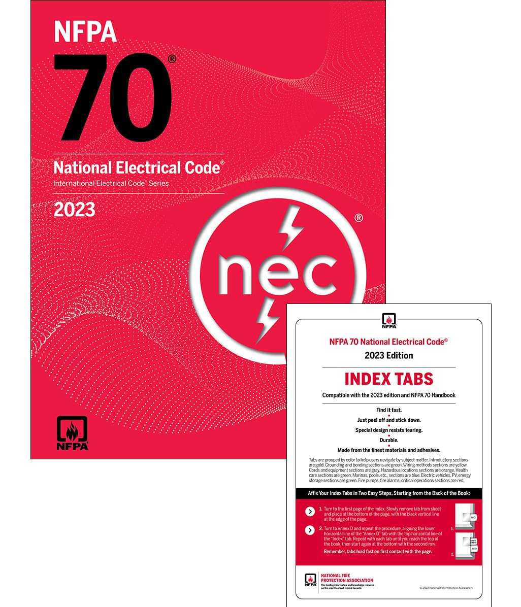 NFPA 70, National Electrical Code (2023) with Self-Adhesive Index Tabs