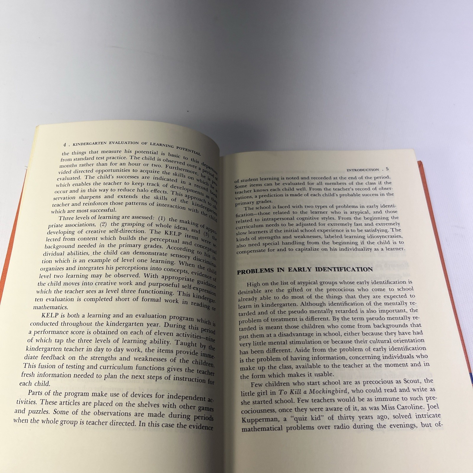 KINDERGARTEN EVALUATION OF LEARNING POTENTIAL KELP 1965 Wilson Robeck McGraw Hil