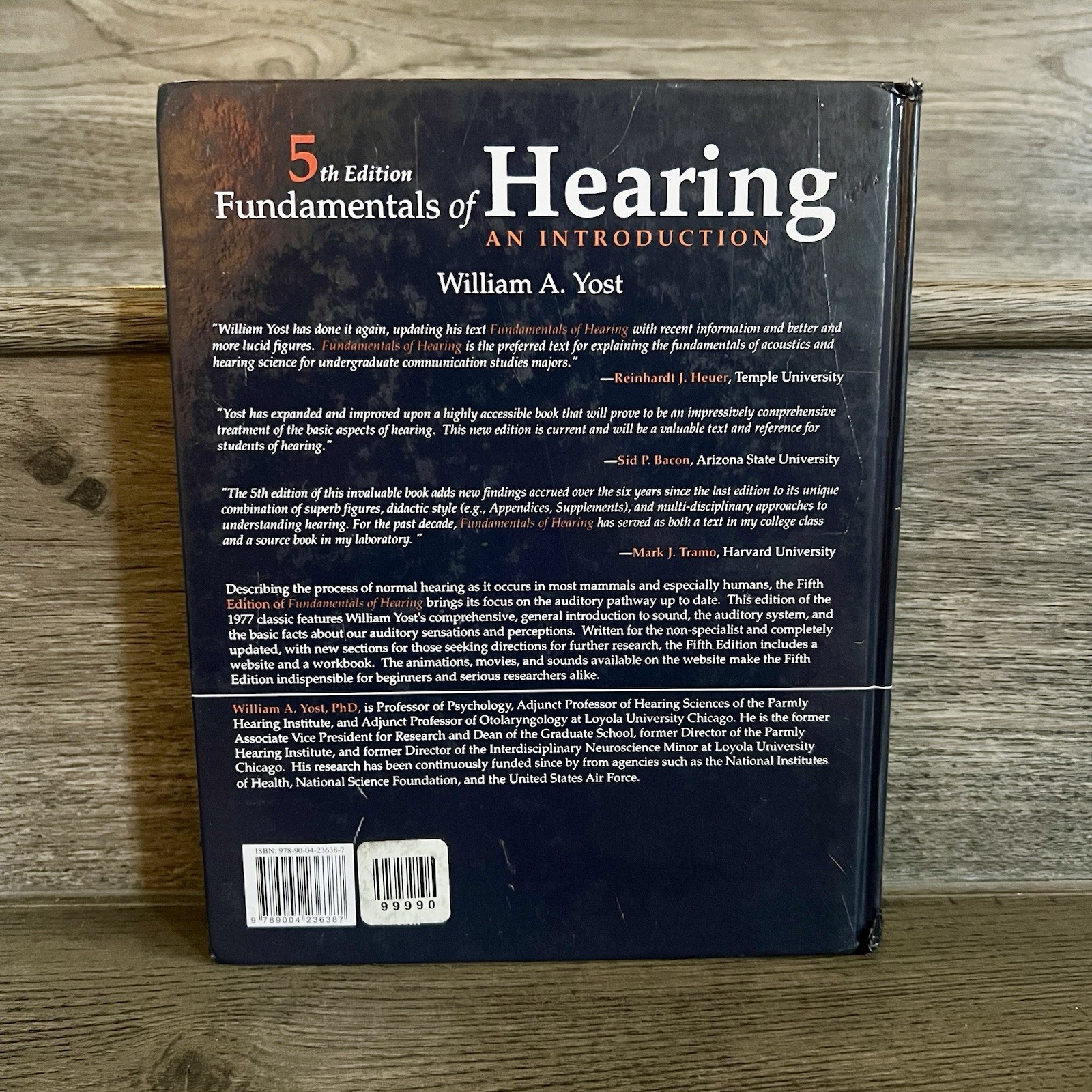 Fundamentals of Hearing: An Introduction by William Yost (Hardcover) 5th Edition