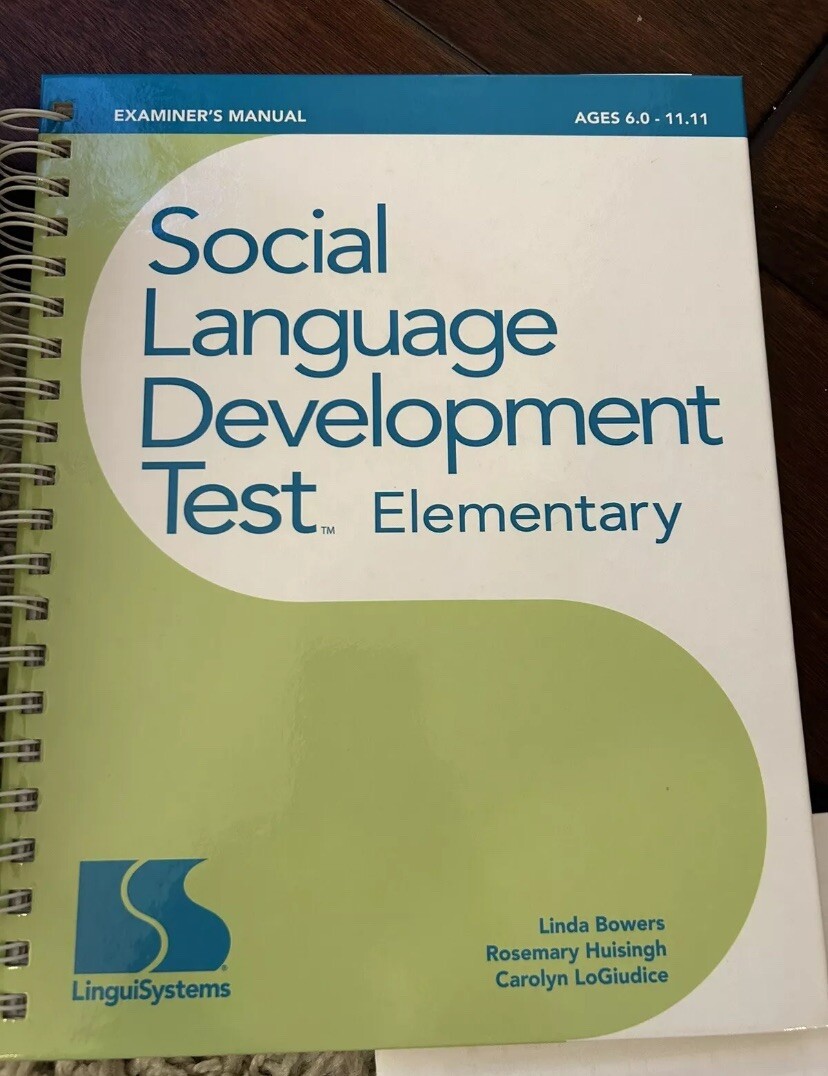 Social Language Development Test-Elementary + 1 Protocol Form (Copy B)