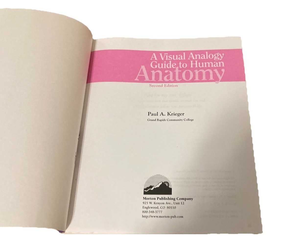A Visual Analogy Guide to Human Anatomy, 2nd Ed. by Paul Krieger (SC 2009) – VG