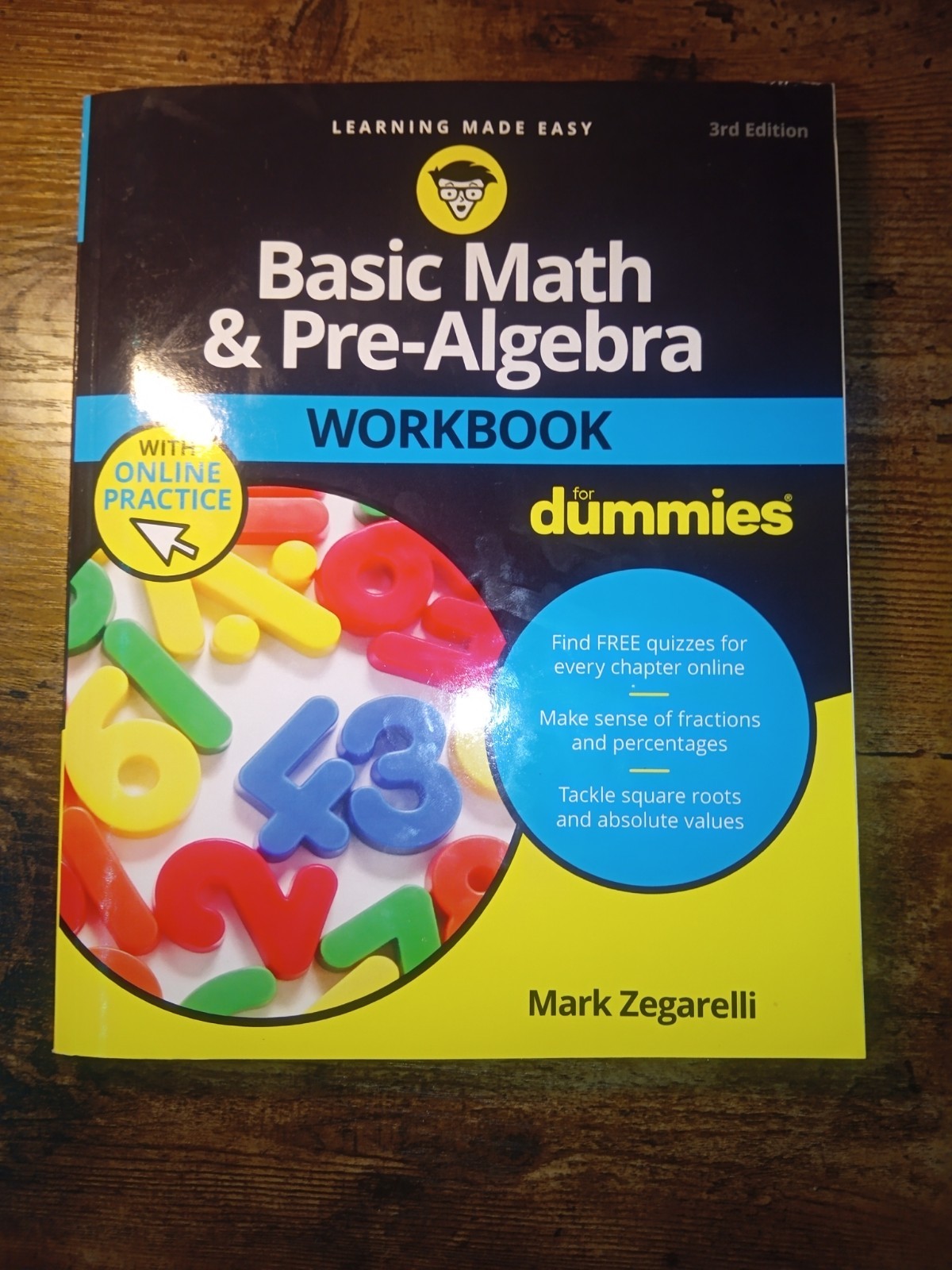 Basic Math & Pre Algebra for Dummies books & workbook lot of 3 paperback