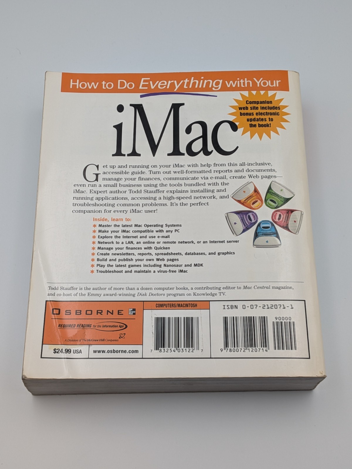 How to Do Everything with Your iMac Todd Stauffer Osborne McGraw-Hill Paperback