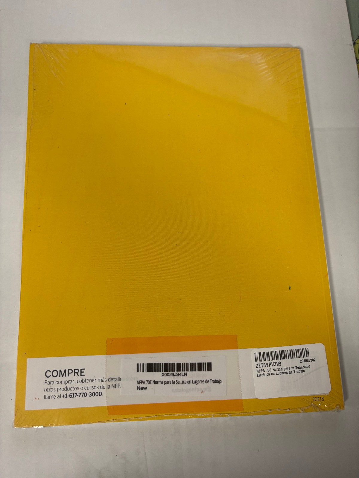 NFPA 70E Norma para la Seguridad Electrica en Lugares de Trabajo Paperback 2018