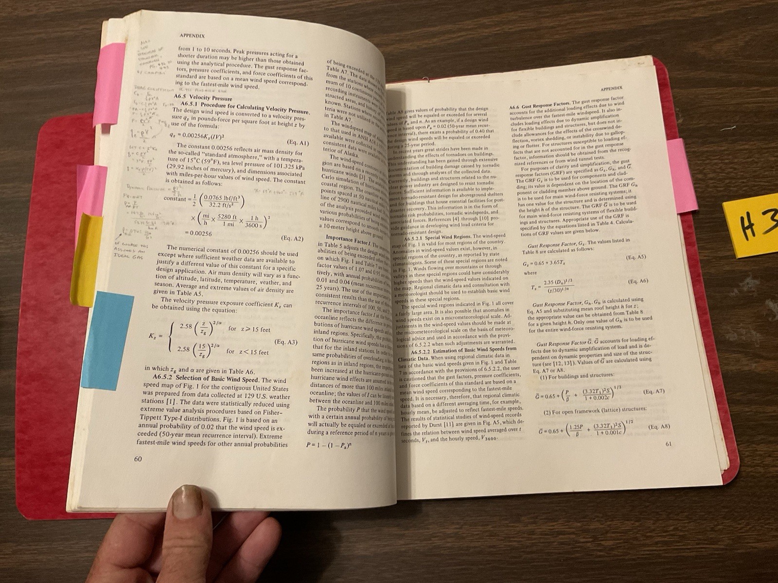1982 American National Standard, Minimum Design Loads For Buildings, H3