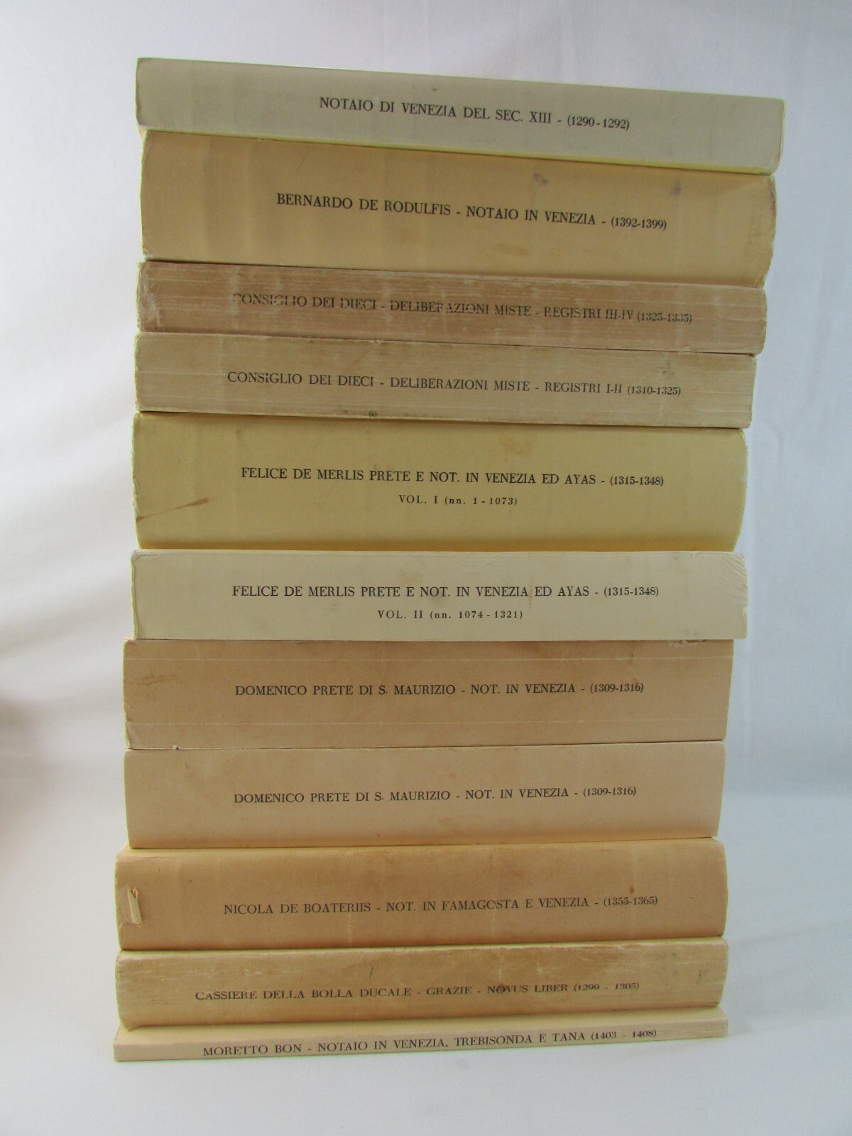 Lot Of 15 Vintage Books From SOURCES FOR THE HISTORY OF VENICE Rare 1957-1980