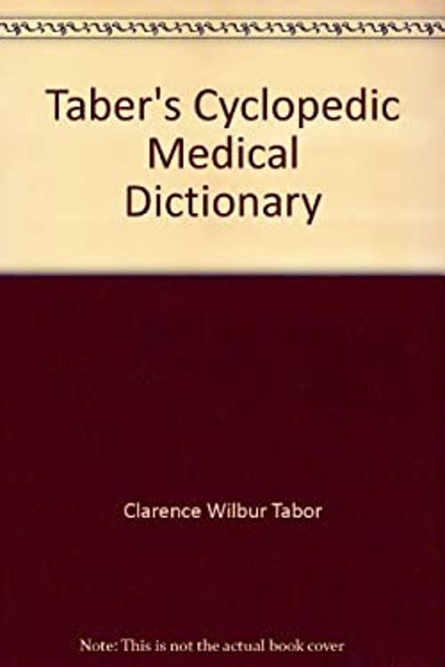 Taber’s Cyclopedic Medical Dictionary Hardcover