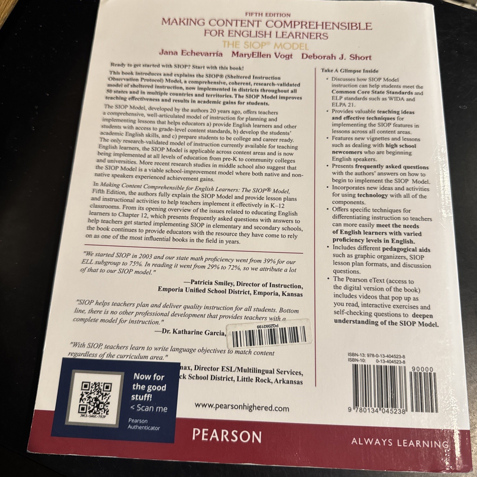 Making Content Comprehensible for English Learners: The SIOP Model (SIOP Ser…