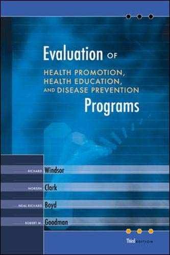 Evaluation of Health Promotion, – Hardcover, by richard-a-windsor – Acceptable