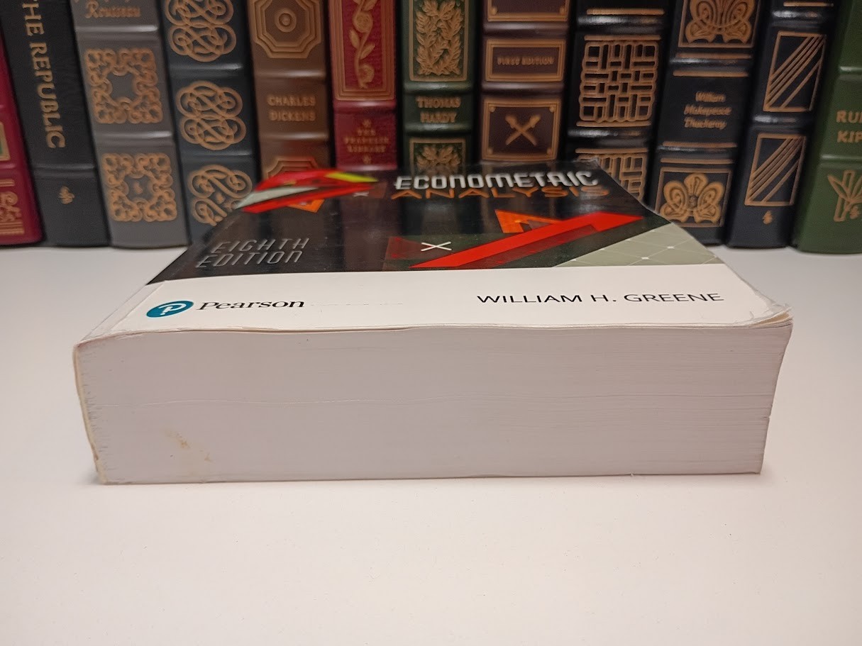 Econometric Analysis 8E William H Greene Pearson Graduate Econometrics PhD HC VG