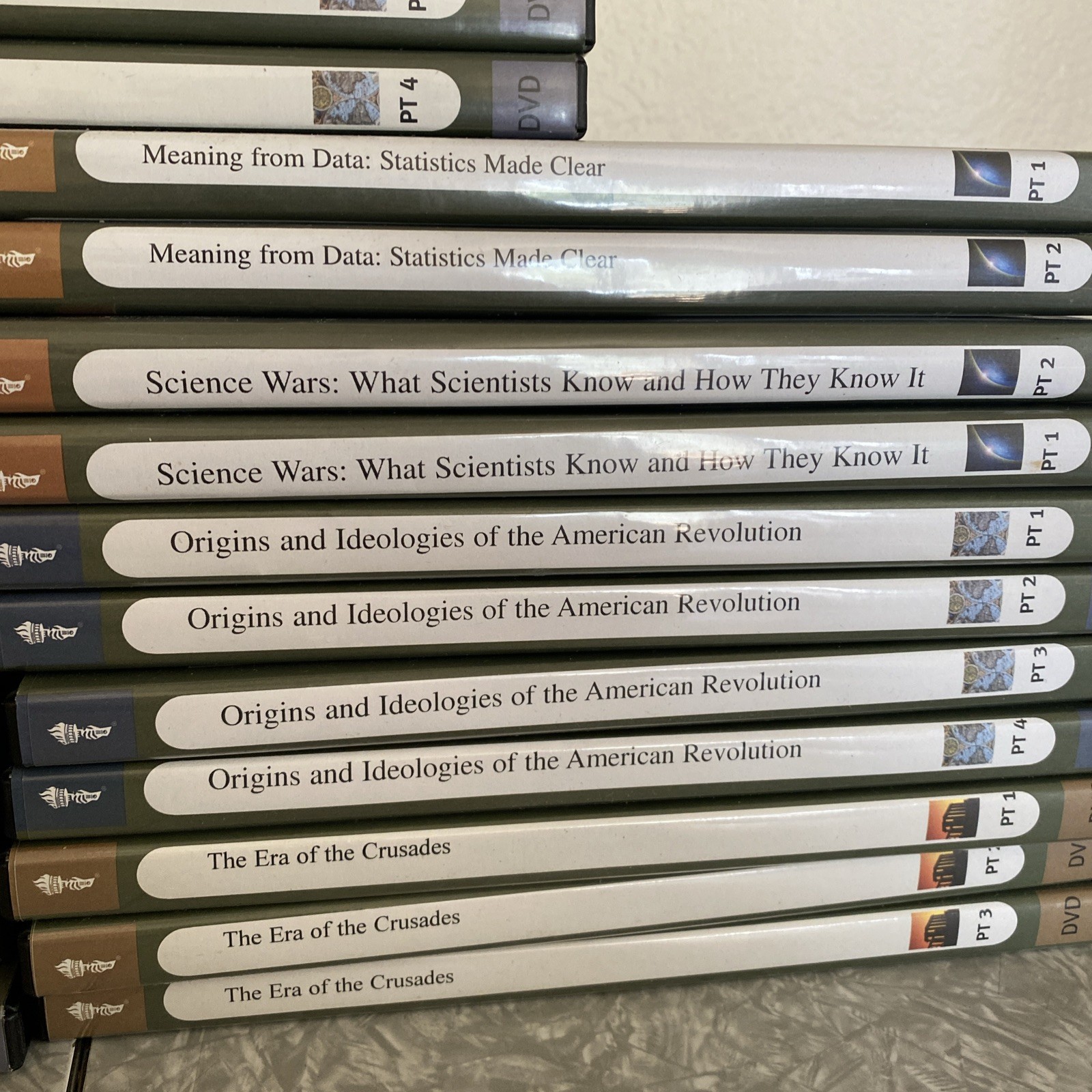 60-Disc The Great Courses DVD + Book Lot History of United States, Science, USA