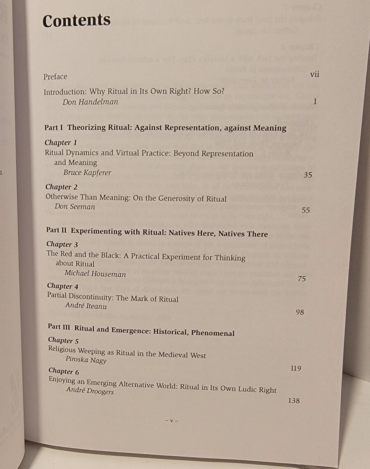 Ritual in Its Own Right: Handelman/Lundquist PB/LN/2005 (see photos)