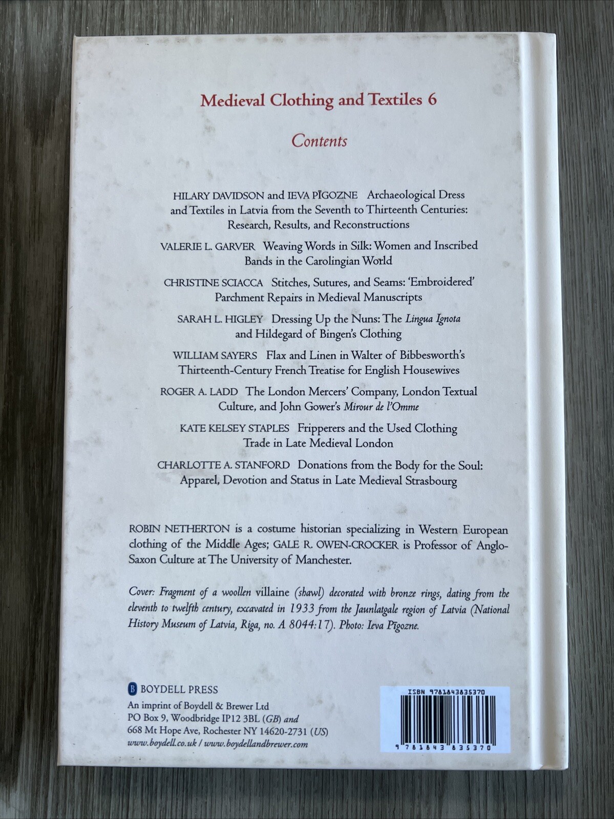 Medieval Clothing and Textiles Ser.: Medieval Clothing and Textiles 6 by Hilary