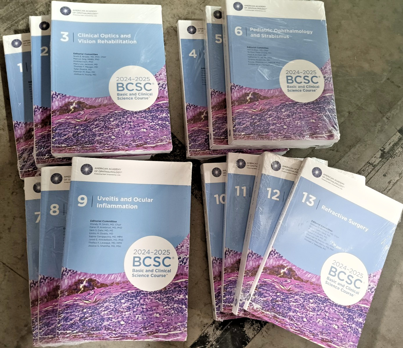 2024-2025 BCSC Basic & Clinical Science Course Complete Print Set – 13 Books