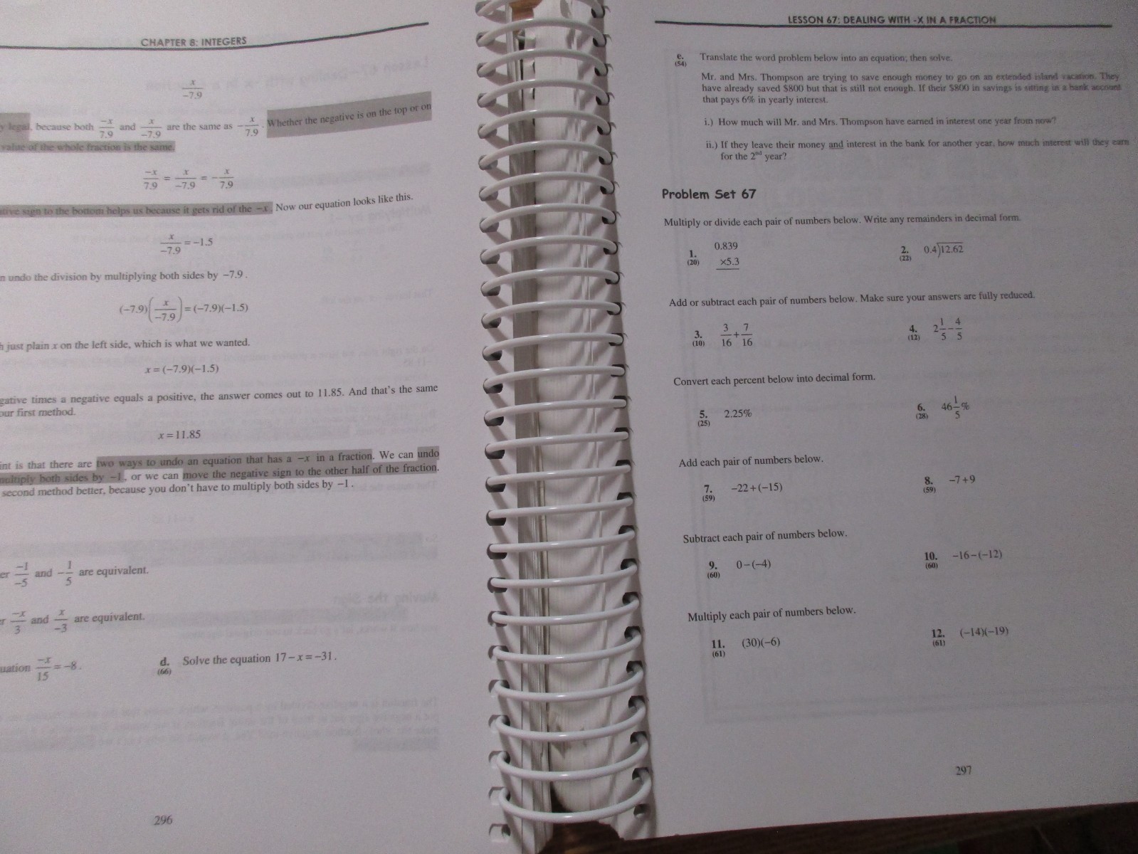 Teaching Textbooks Pre-Algebra (2.0) Worktext