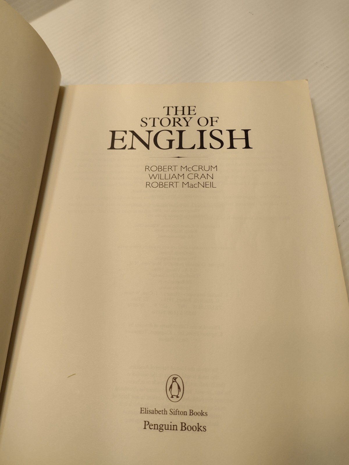 The Story of English – William Cran, Robert McCrum, Robert MacNeil (paperback)