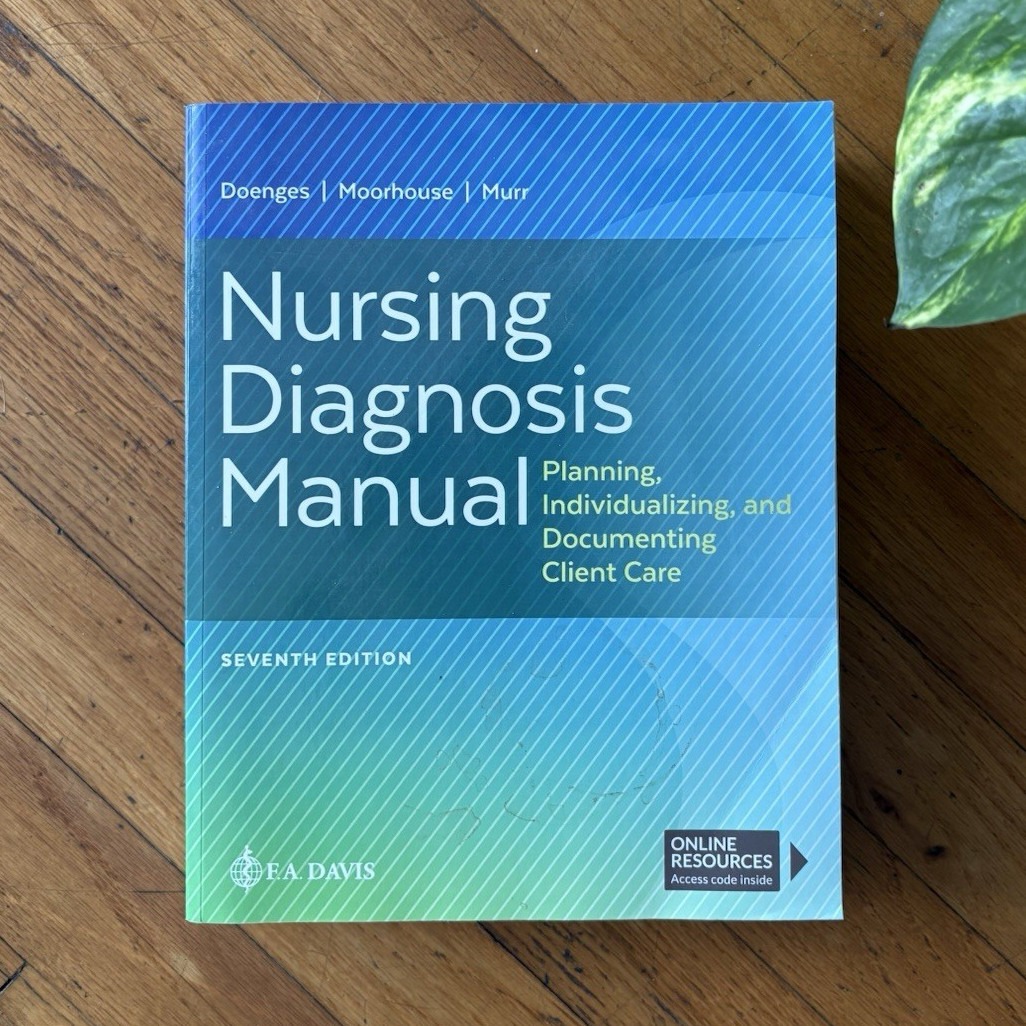 F.A. Davis Nursing Diagnosis Manual 7th Ed Book Doenges Moorhouse Murr